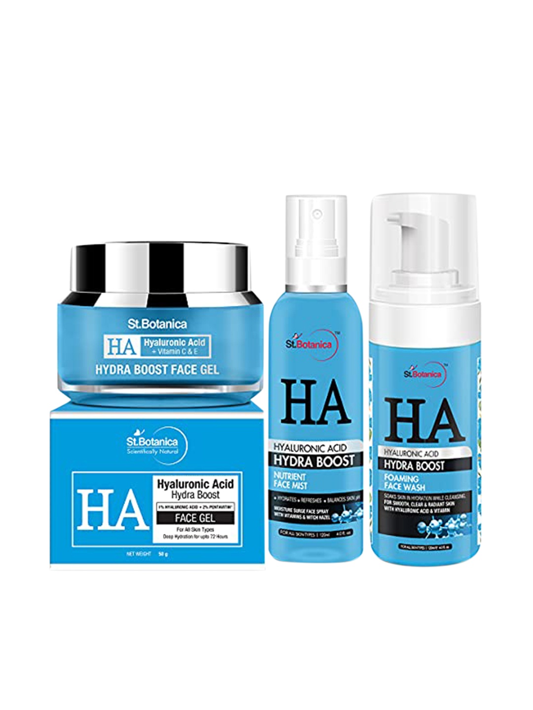 

St.Botanica Unisex Hyaluronic Acid Face Care Combo, Blue