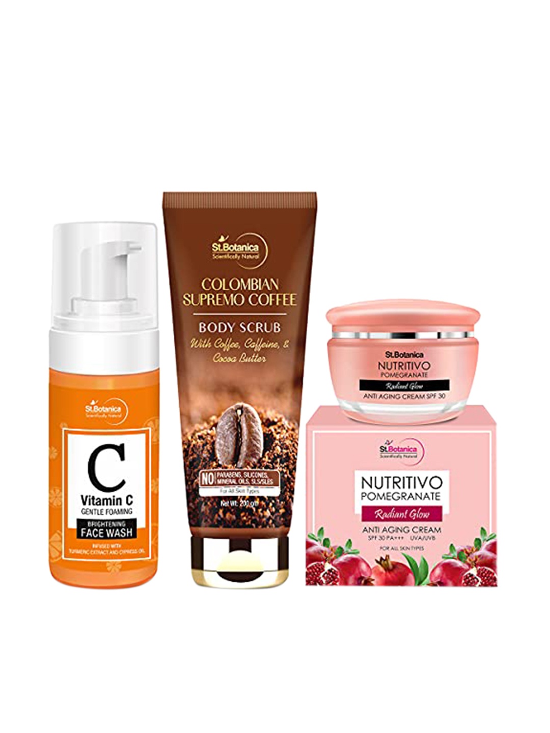 

St.Botanica Unisex Skin Care Kit, Brown