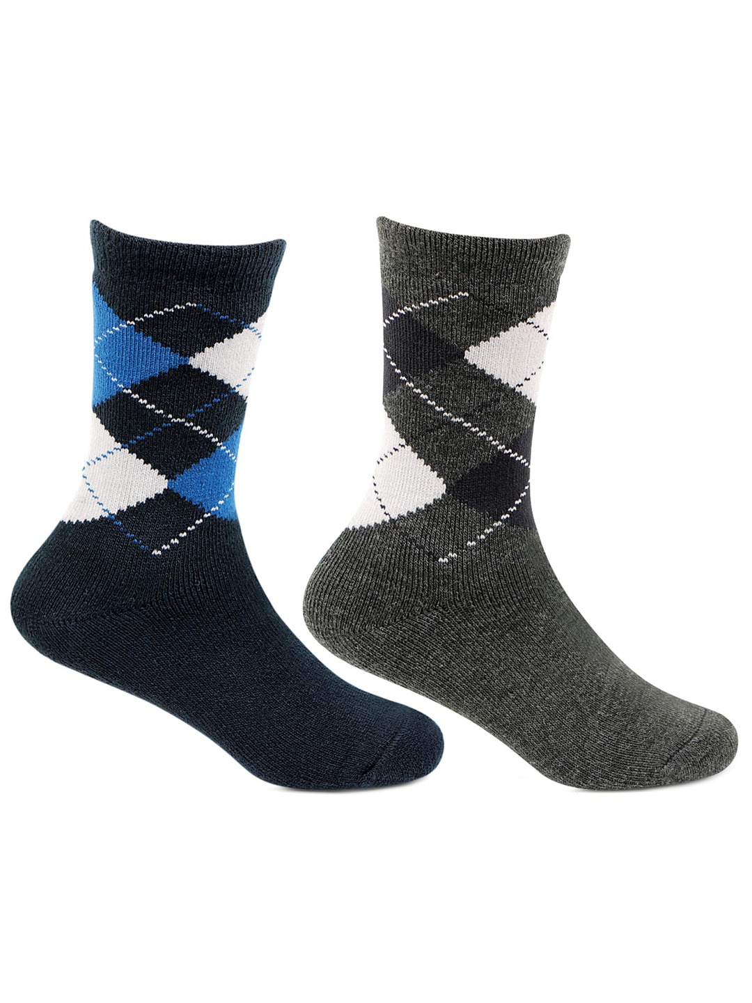 Bonjour Kids Pack of 2 Assorted Woolen Calf Length Socks
