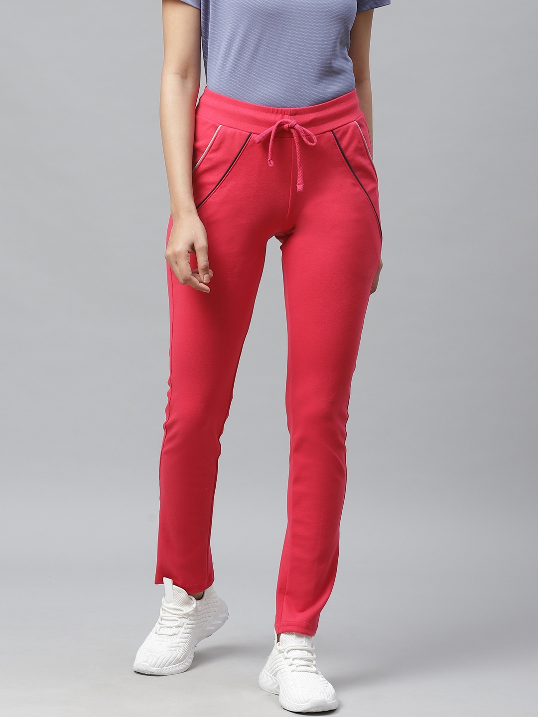 

Cayman Women Pink Solid Track Pants