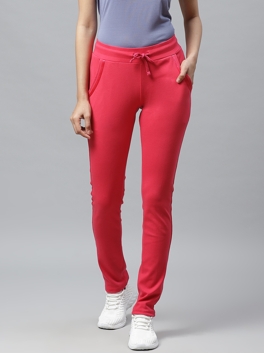 

Cayman Women Pink Solid Track Pants