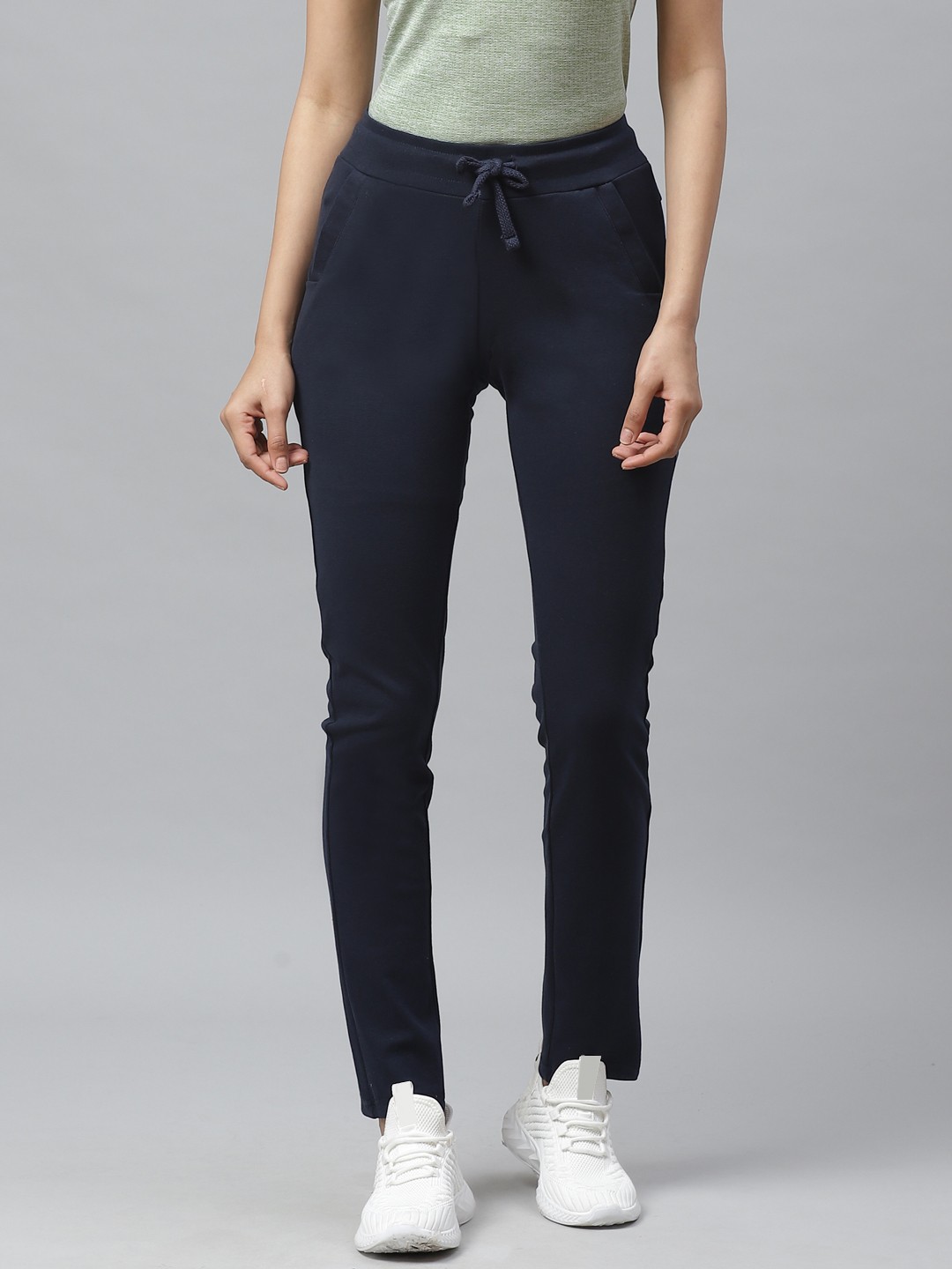 

Cayman Women Navy Blue Solid Track Pants