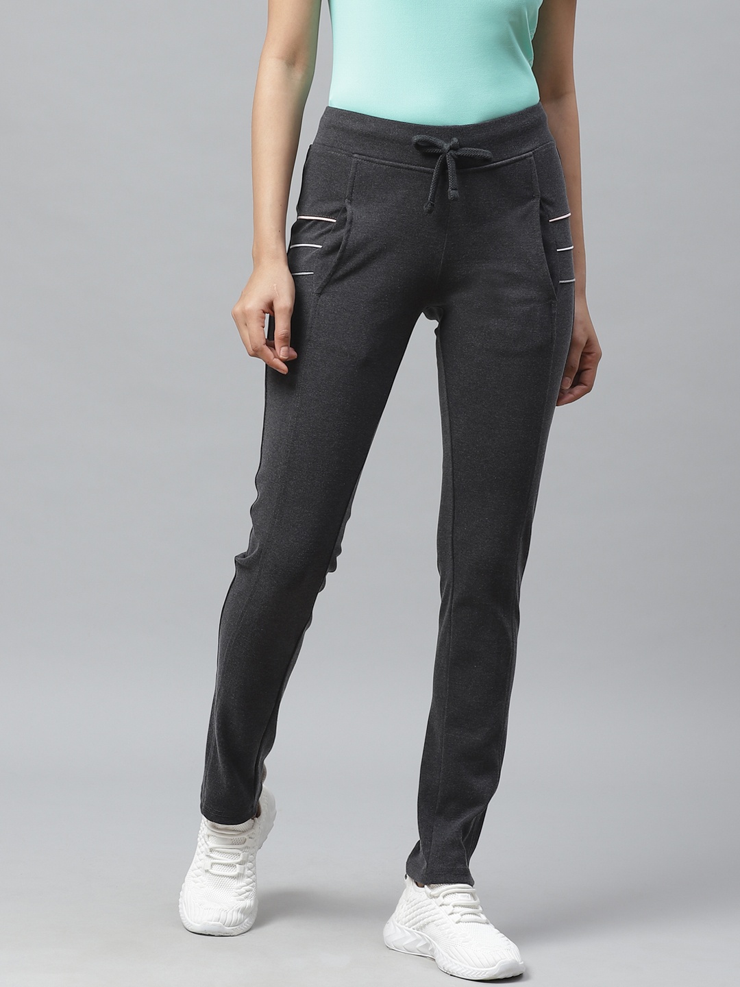 

Cayman Women Charcoal Grey Solid Track Pants