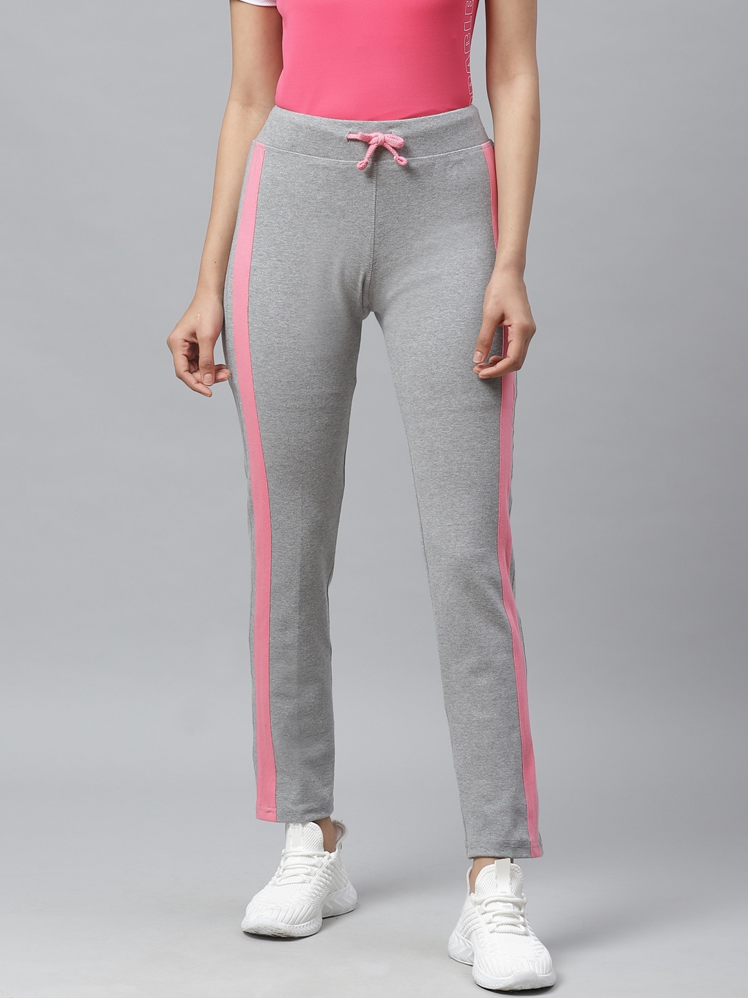 

Cayman Women Grey Melange Solid Track Pants