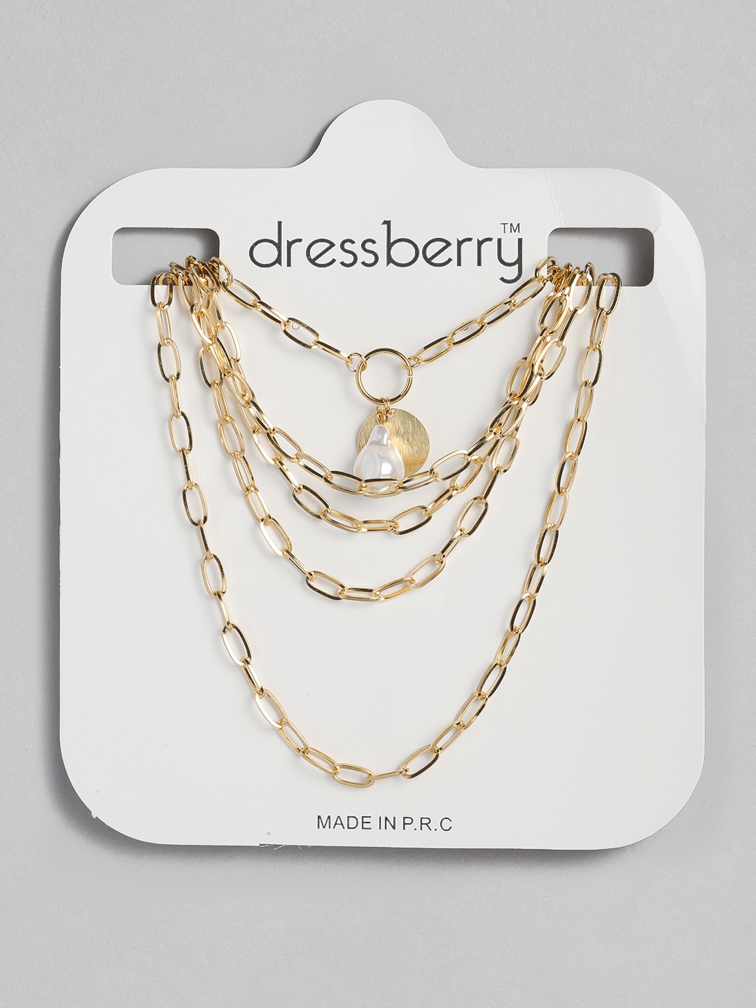 

DressBerry Set of 3 Gold-Plated Necklace