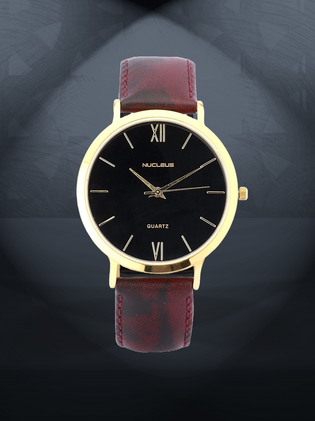 

Nucleus Unisex Black Dial Watch LGBM