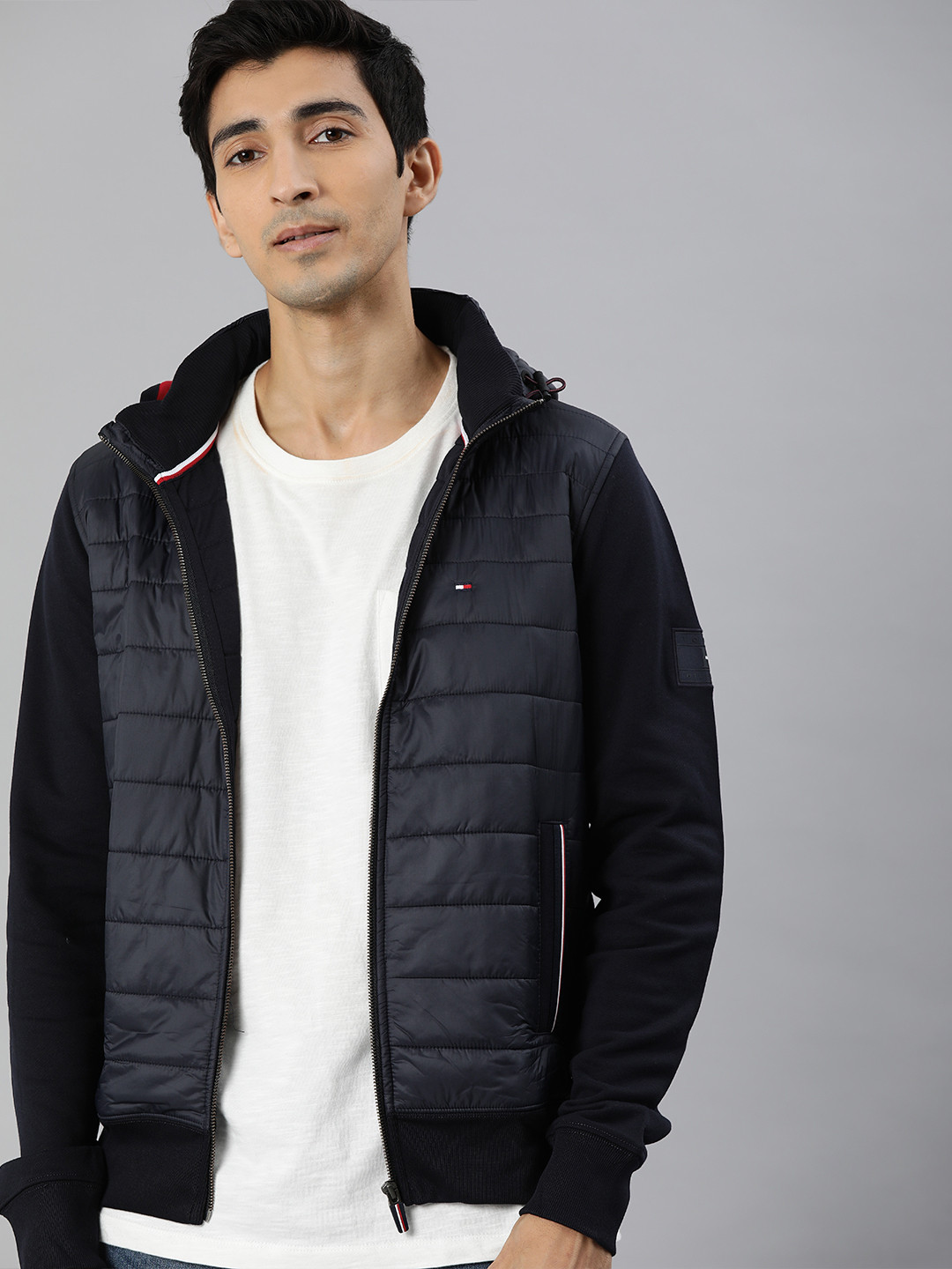 

Tommy Hilfiger Men Navy Blue Solid Padded Jacket