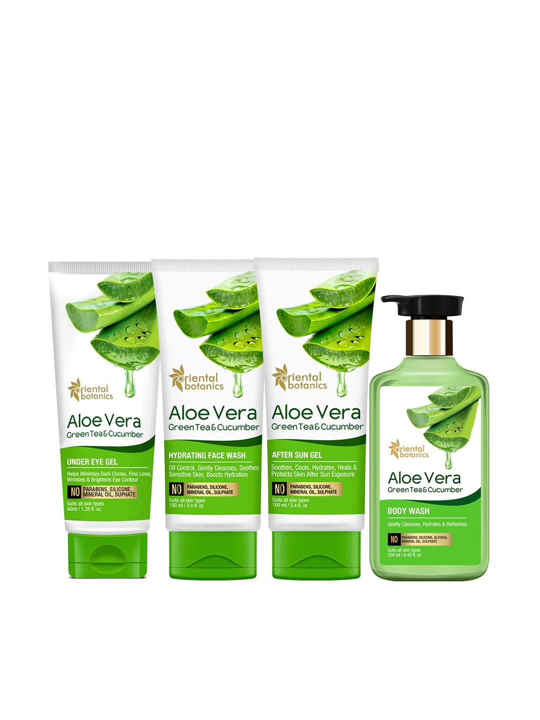 

Oriental Botanics Aloe Vera Green Tea & Cucumber Perfect Skin And Body Care 490 g