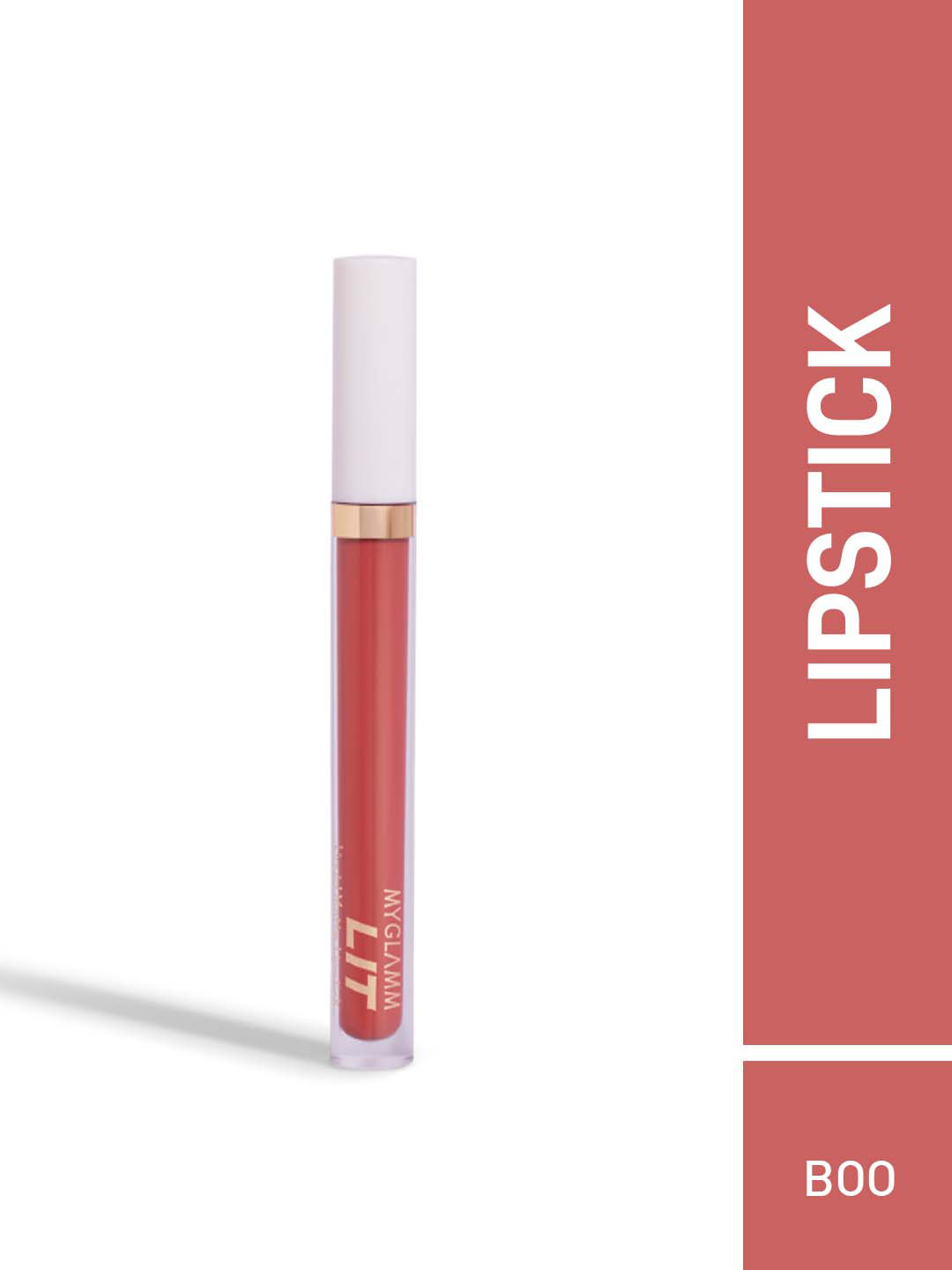 

MyGlamm Lit Liquid Matte Lipstick 3 ml - Boo, Pink