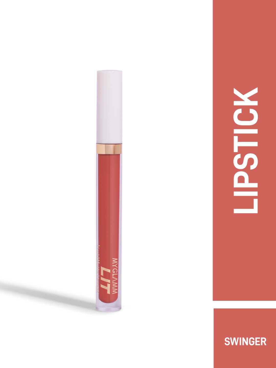 

MyGlamm LIT Liquid Matte Lipstick 3 ml - Swinger, Brown