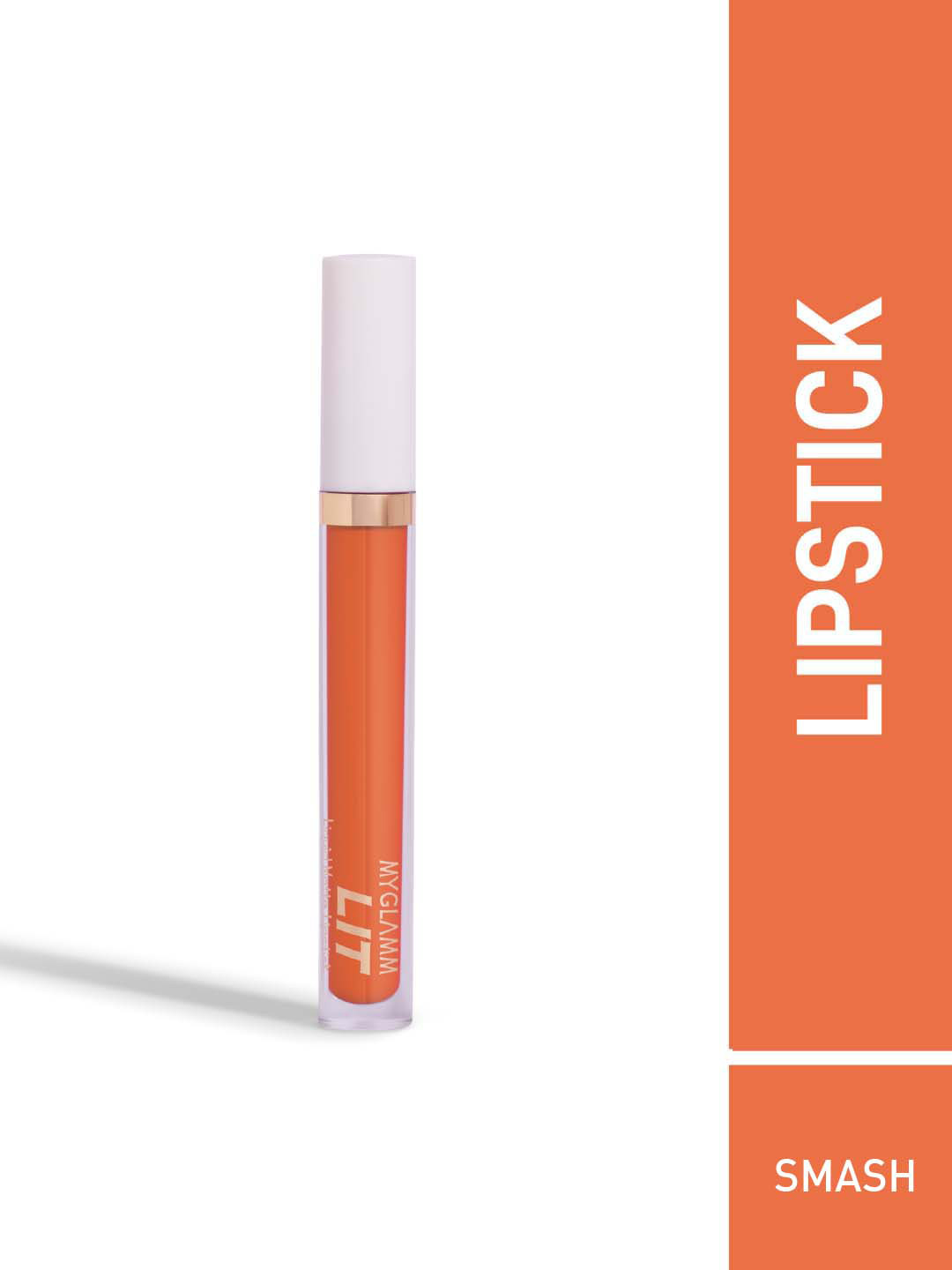 

MyGlamm LIT Liquid Matte Lipstick-Smash-3ml, Orange