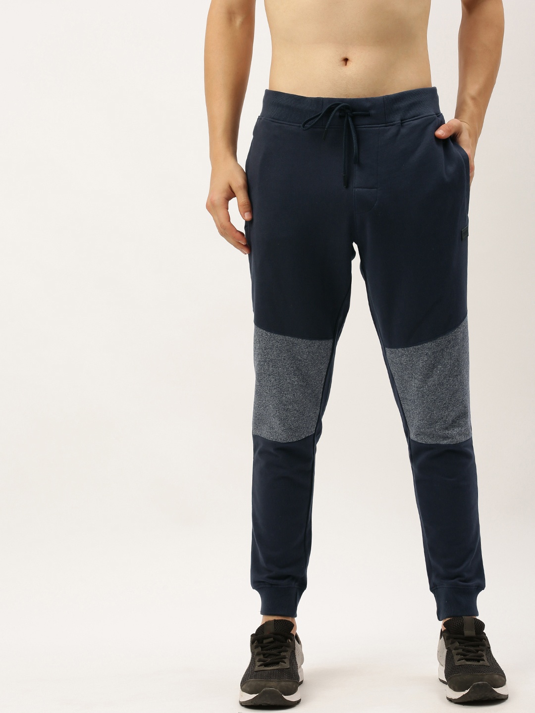 

Flying Machine Men Navy Blue Solid Joggers