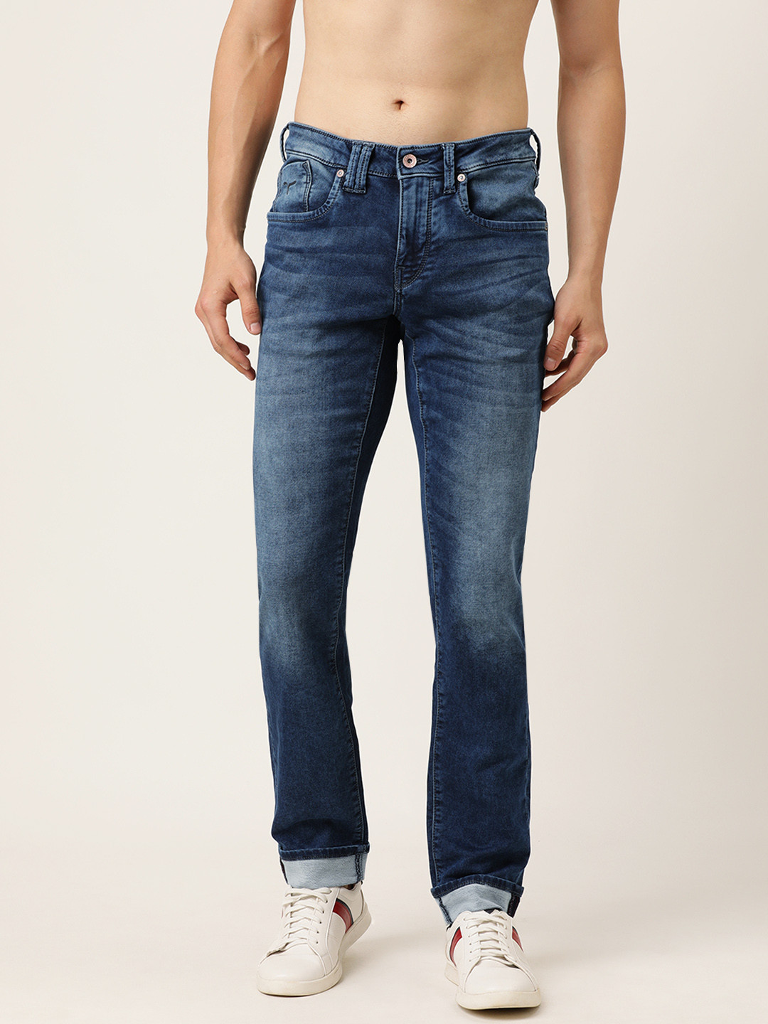 

Flying Machine Men Blue Jackson Skinny Fit Low-Rise Clean Look Stretchable Jeans