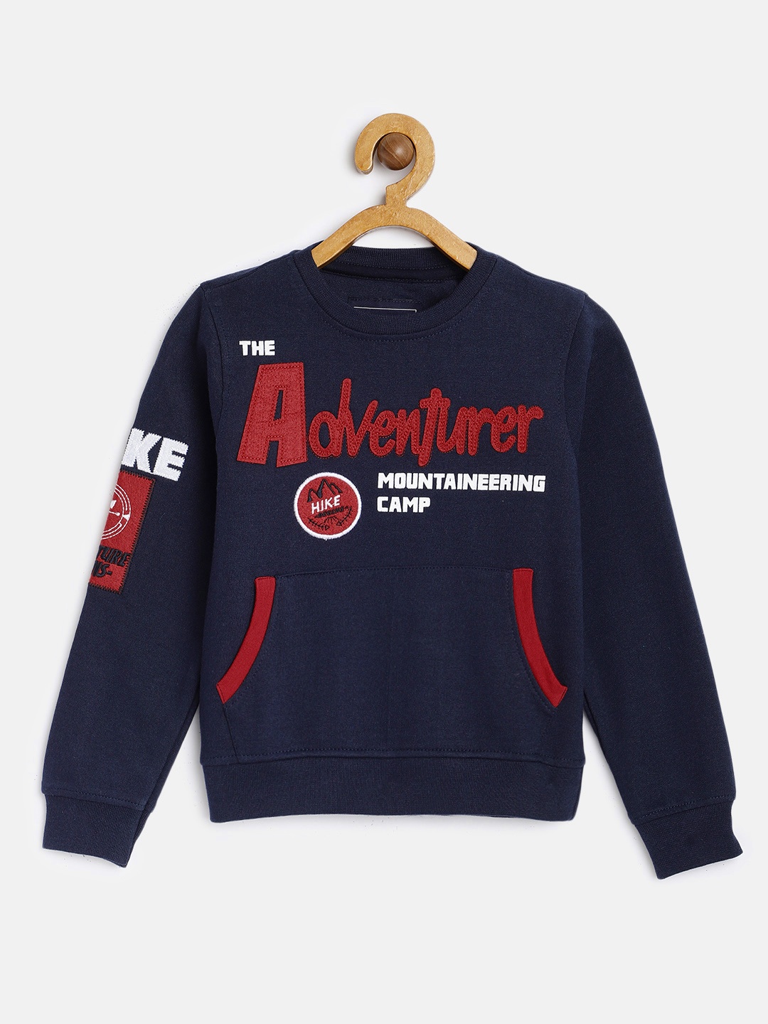 

Cherokee Boys Navy Blue & Red Printed Sweatshirt
