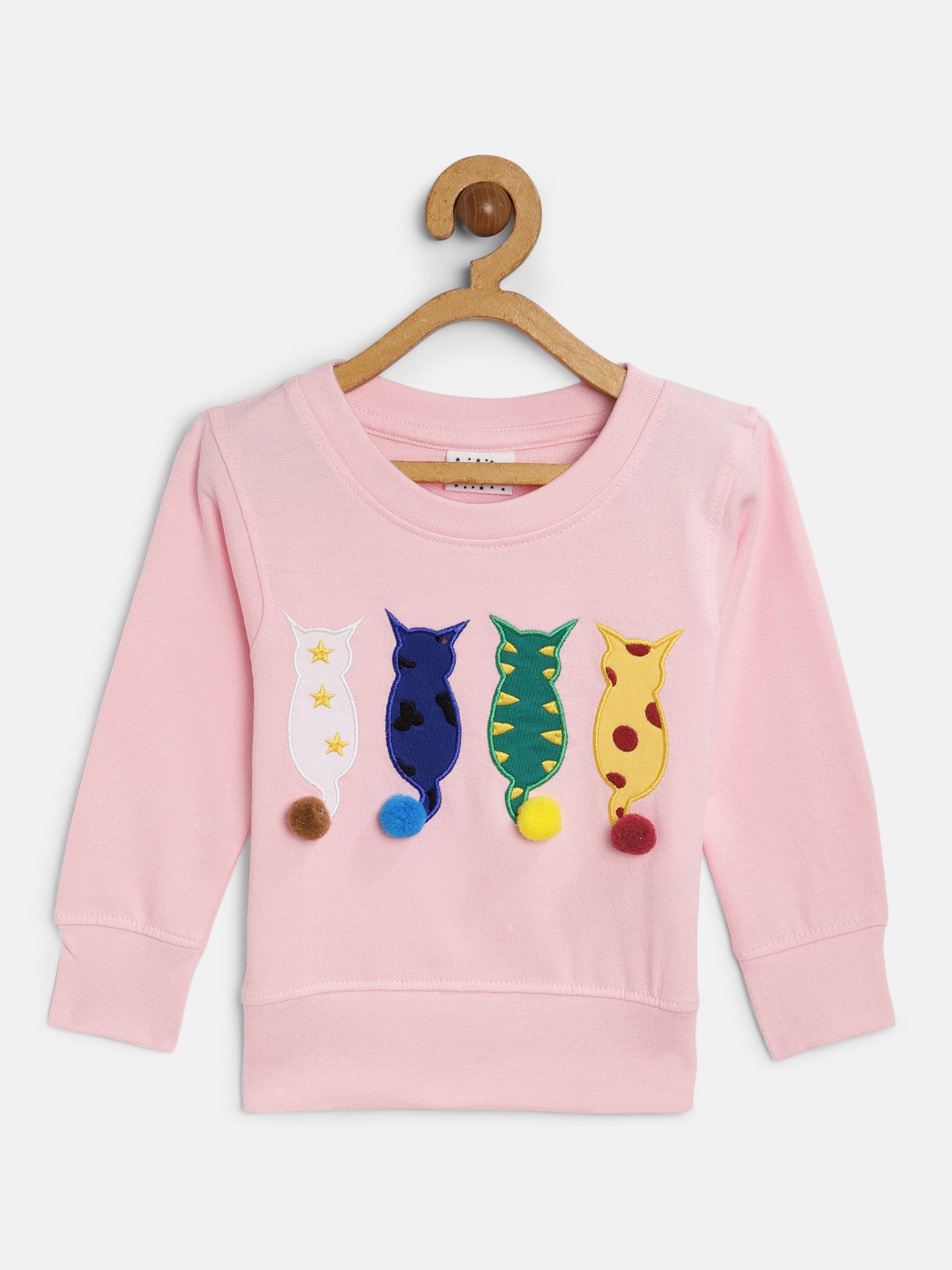 

Donuts Girls Pink Embroidered Sweatshirt