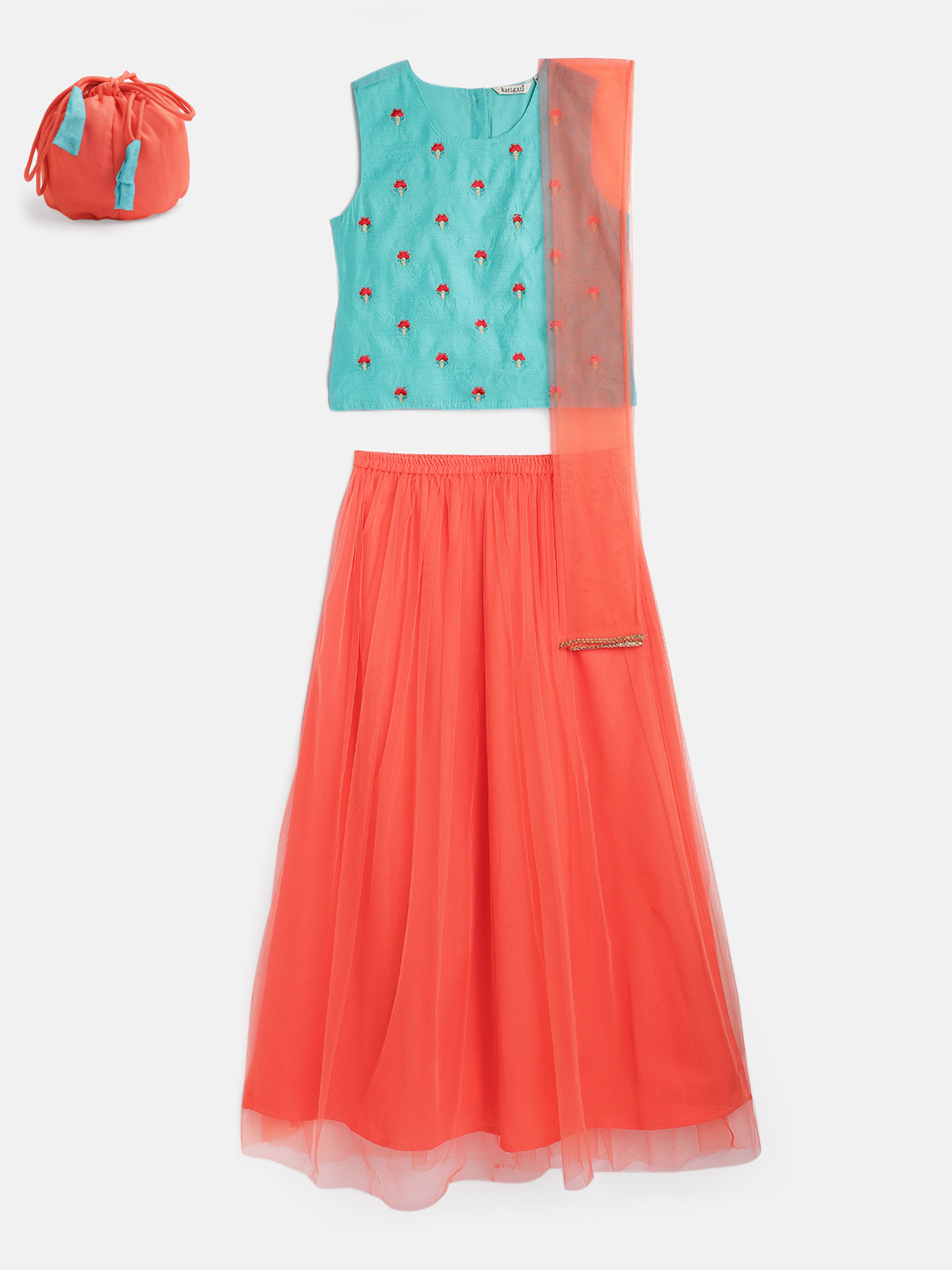 

Karigari Assorted Ready to Wear Lehenga & Blouse with Dupatta