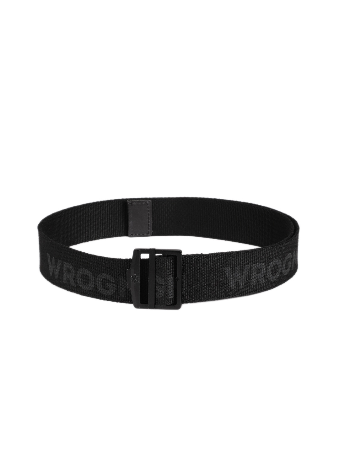 

WROGN Men Black Printed Belt