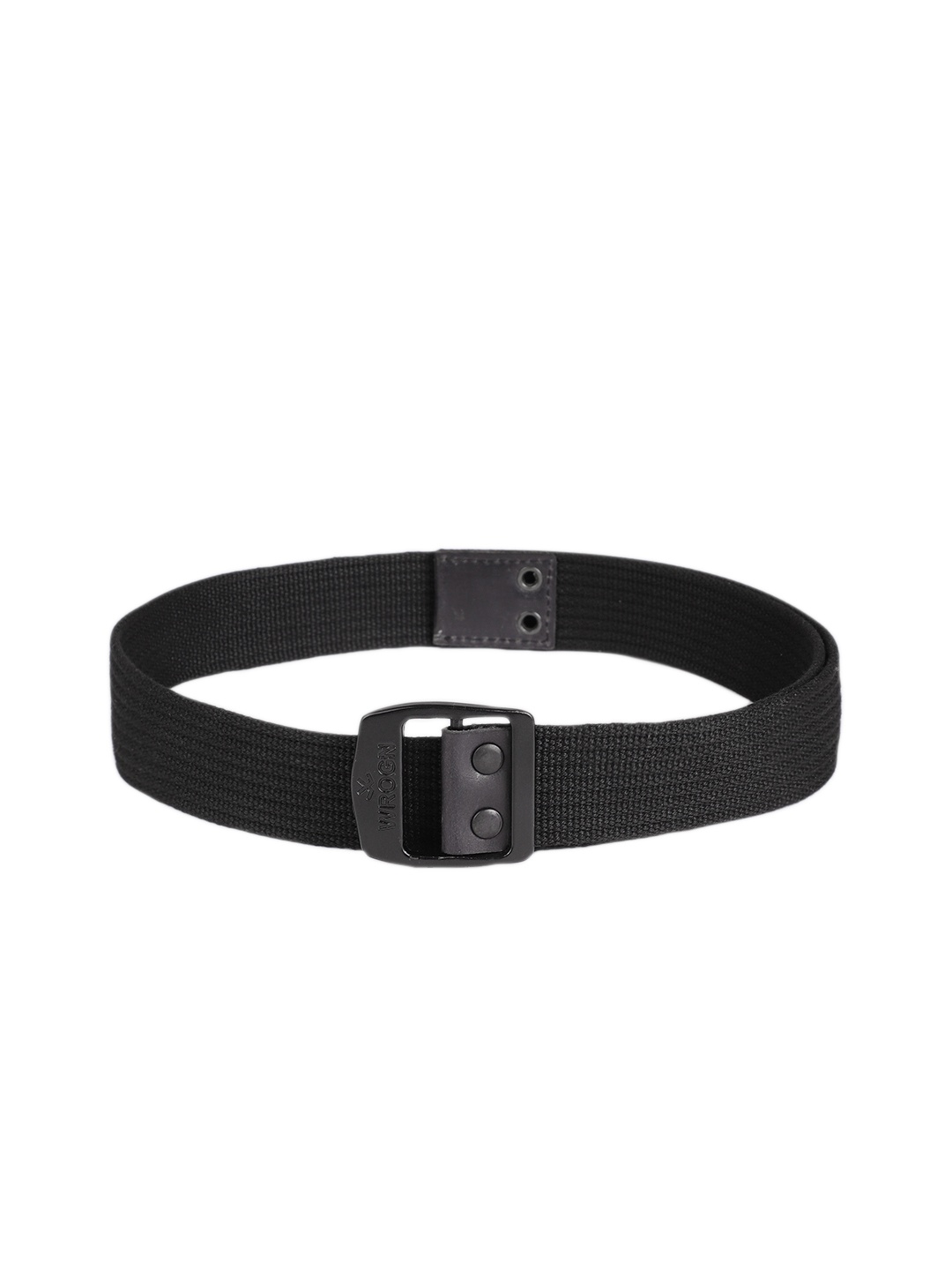

WROGN Men Black Solid Belt