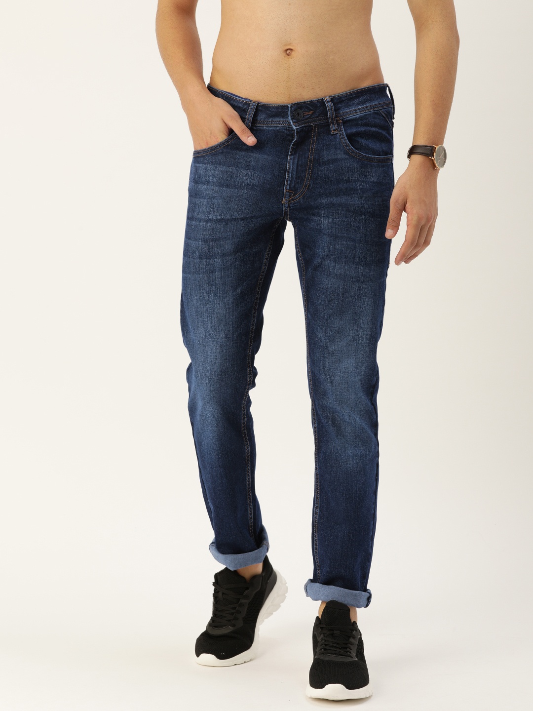 

Flying Machine Men Blue Jackson Skinny Fit Low-Rise Clean Look Stretchable Jeans