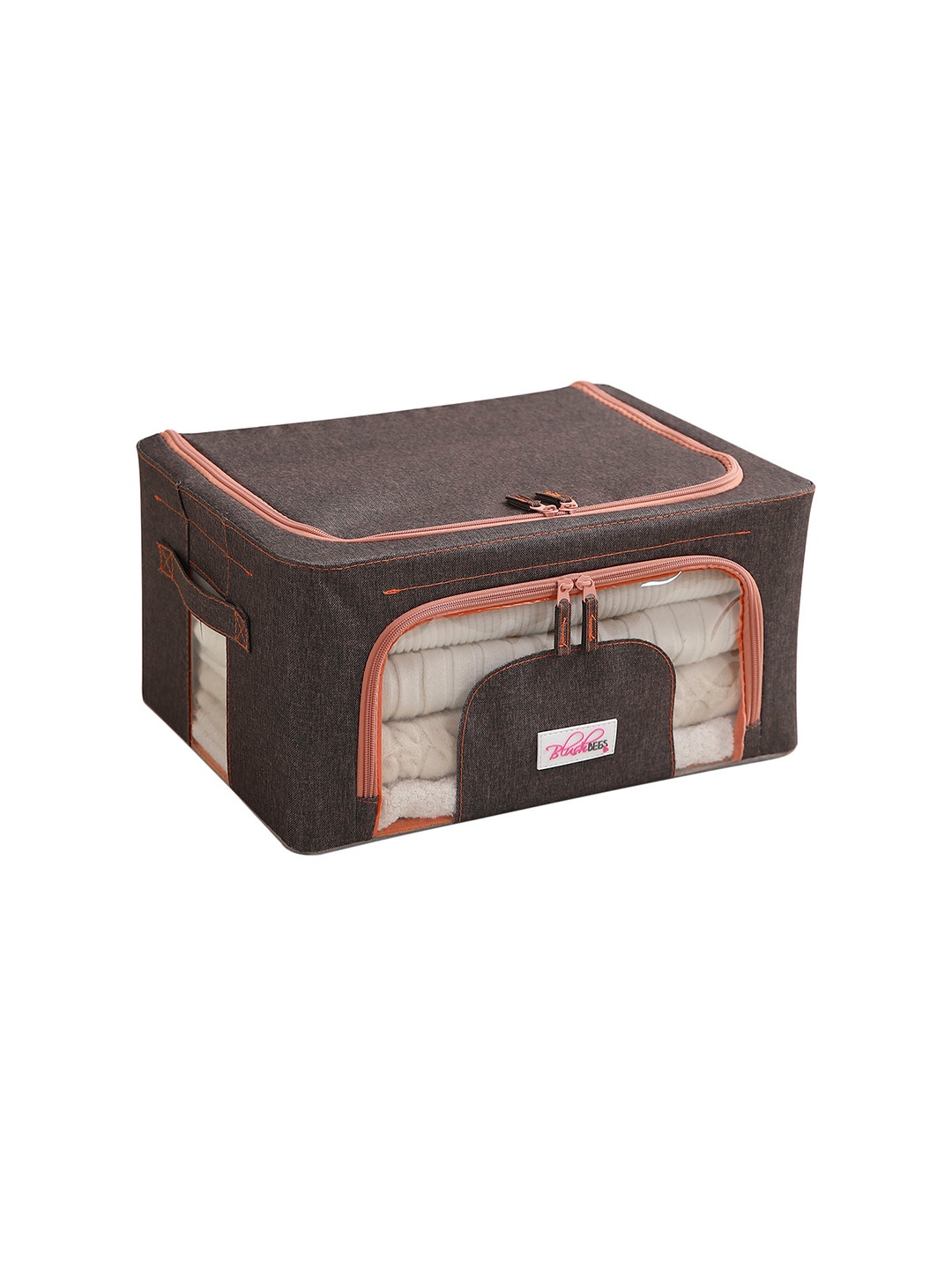 

BlushBees Brown & Orange Solid Storage Box