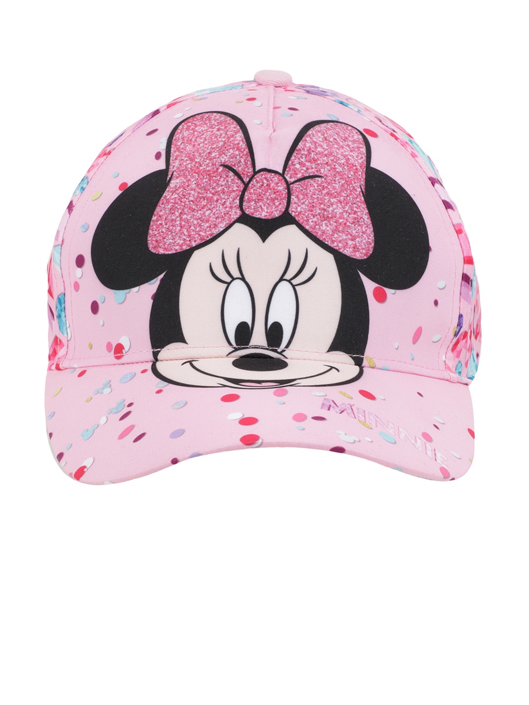 

Kids Ville Minnie Printed Sublimated Print Cap For Girls, Pink