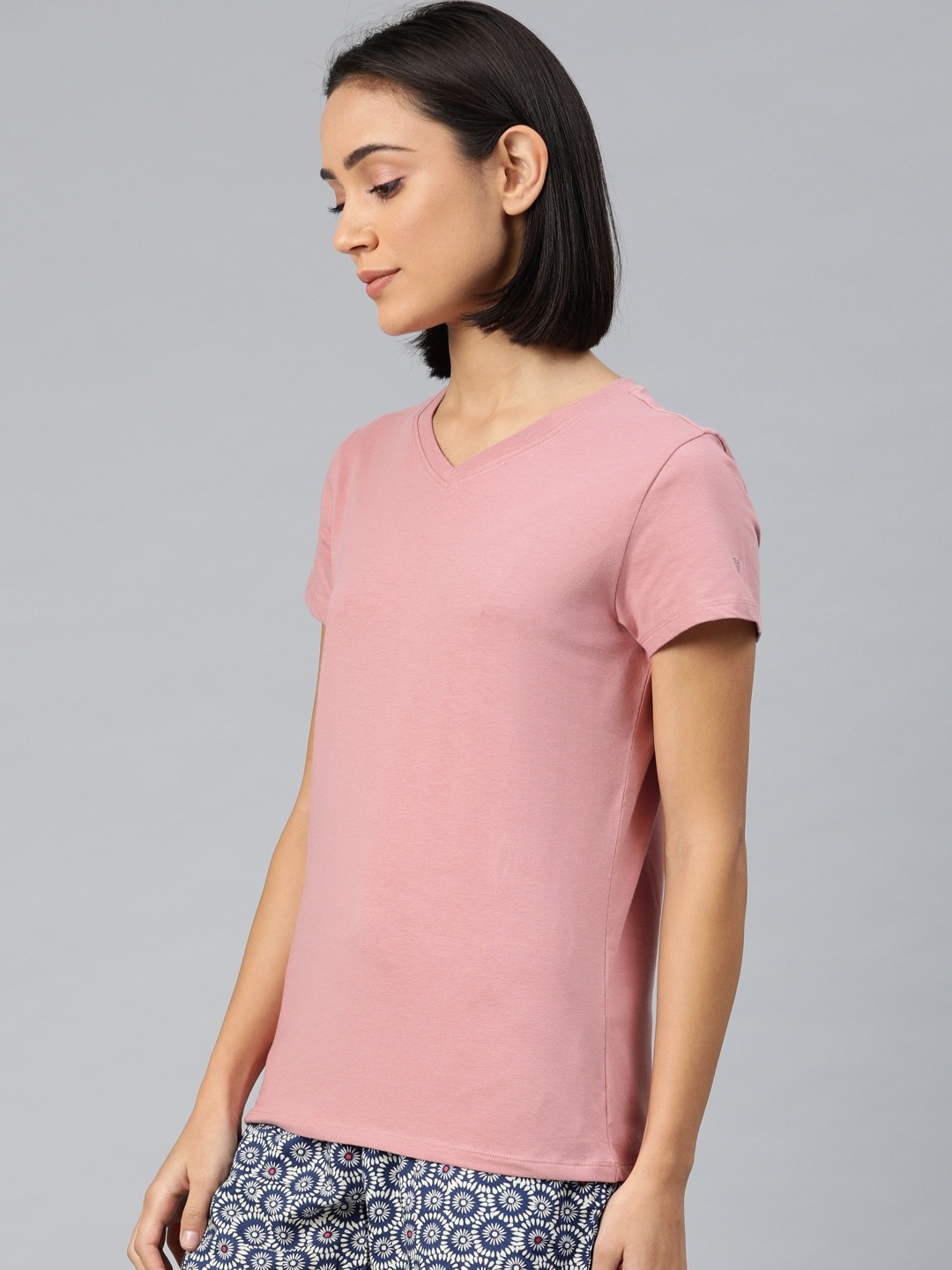 

Van Heusen Women V-Neck Lounge T-shirt, Pink