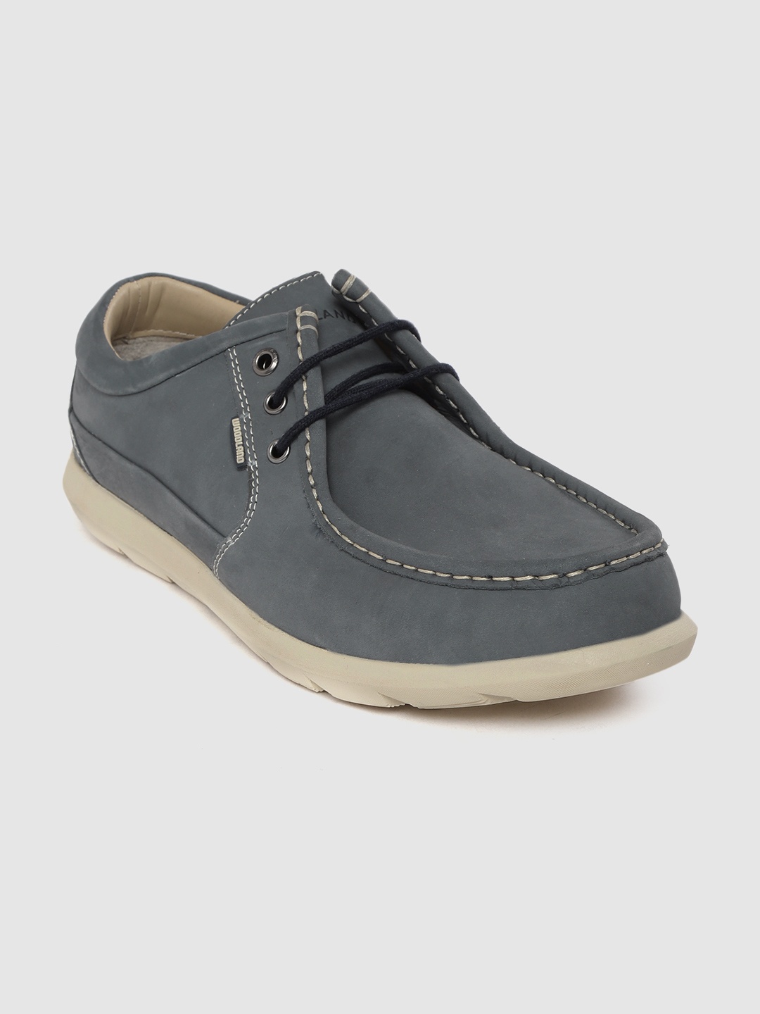 

Woodland Men Charcoal Grey Nubuck Derbys