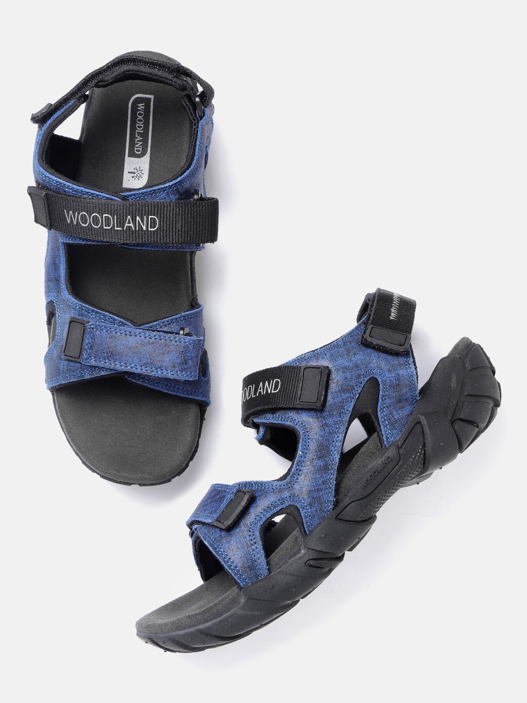 

Woodland Men Blue & Black Sports Sandals