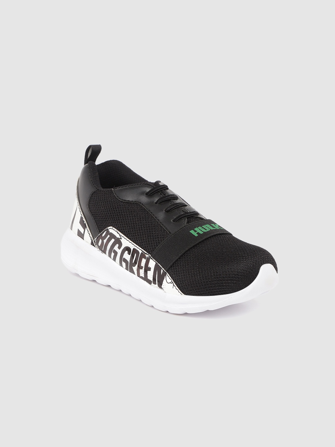 

toothless Boys Black & White Printed Slip-On Sneakers