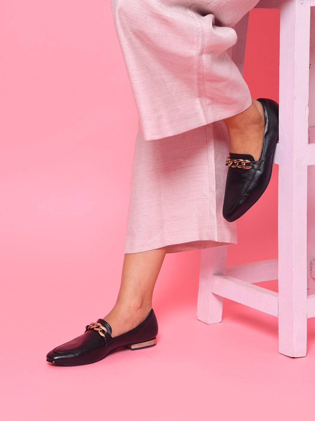 

Zebba Women Black Solid Loafers