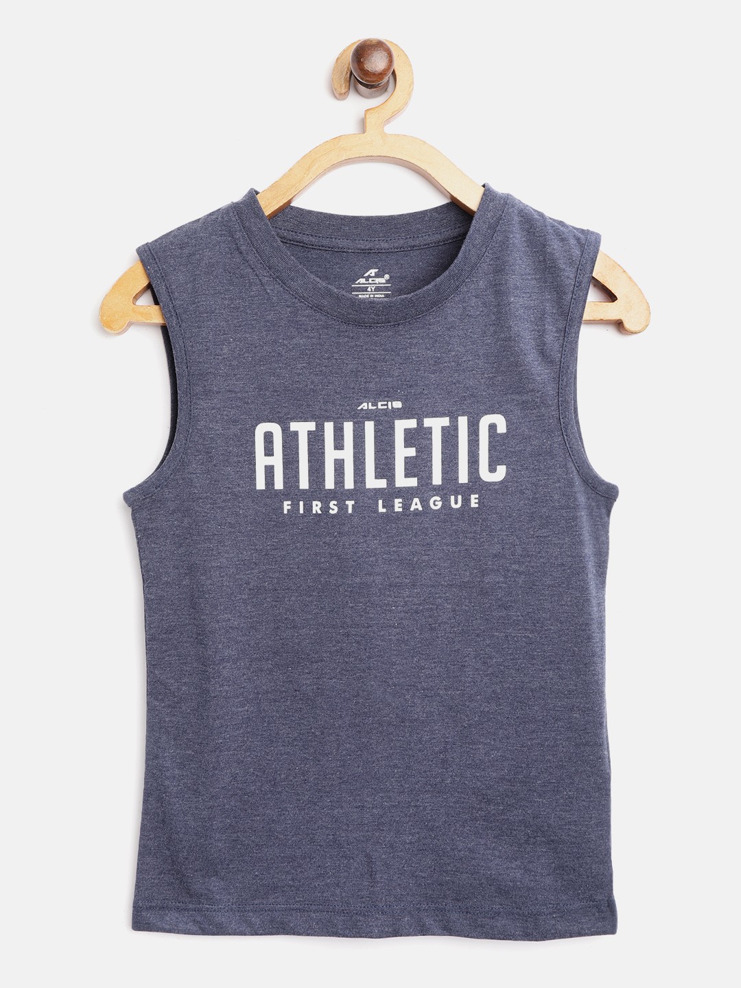 

Alcis Boys Navy Blue Typography Print Round Neck Sports T-shirt