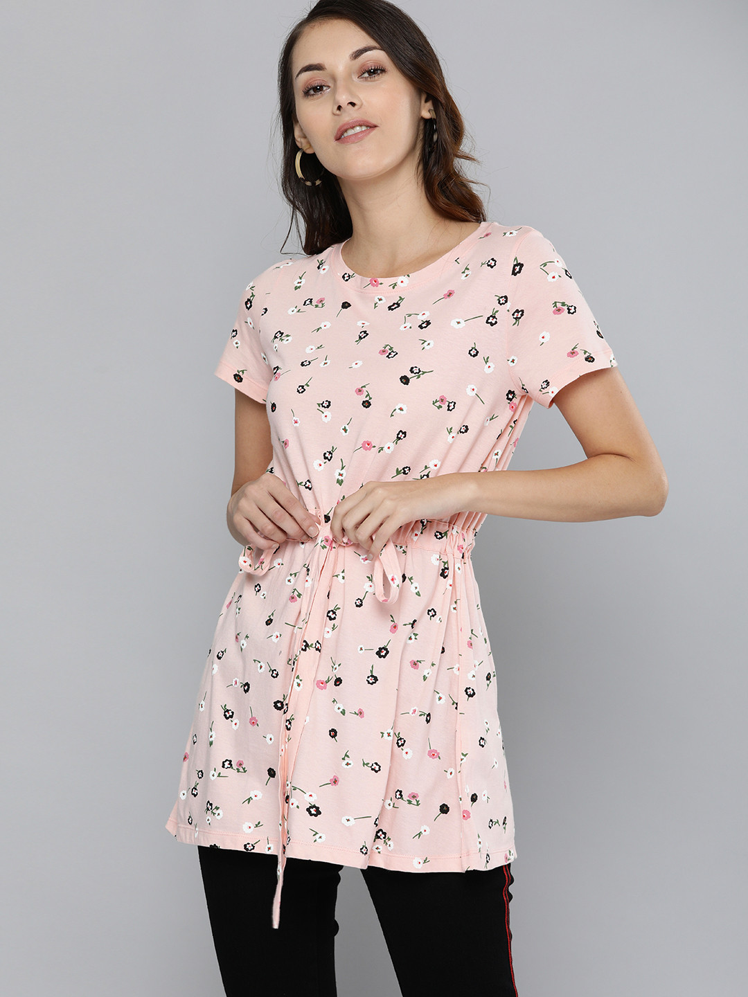 

Chemistry Women Pink Printed Round Neck T-shirt