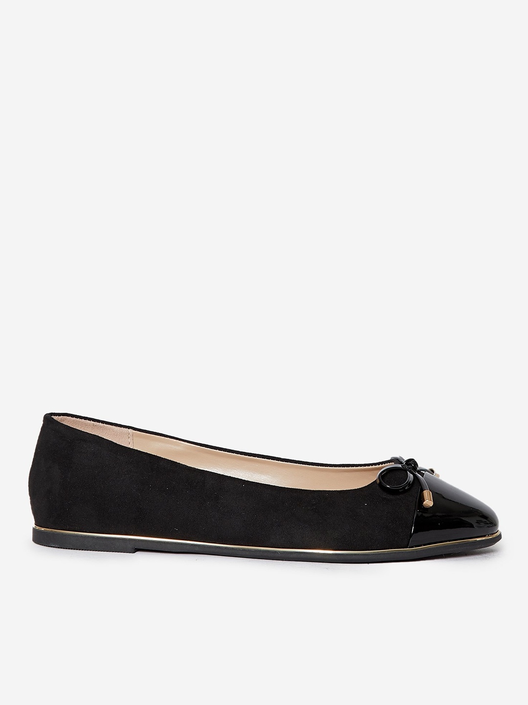 

DOROTHY PERKINS Women Black Solid Ballerinas with Bow Detail