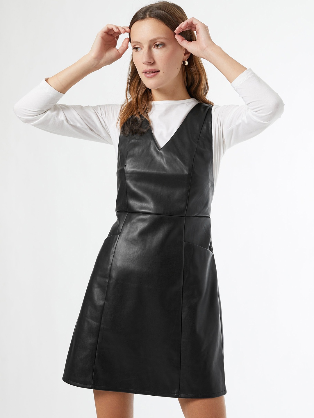 

DOROTHY PERKINS Women Black Solid A-Line Dress