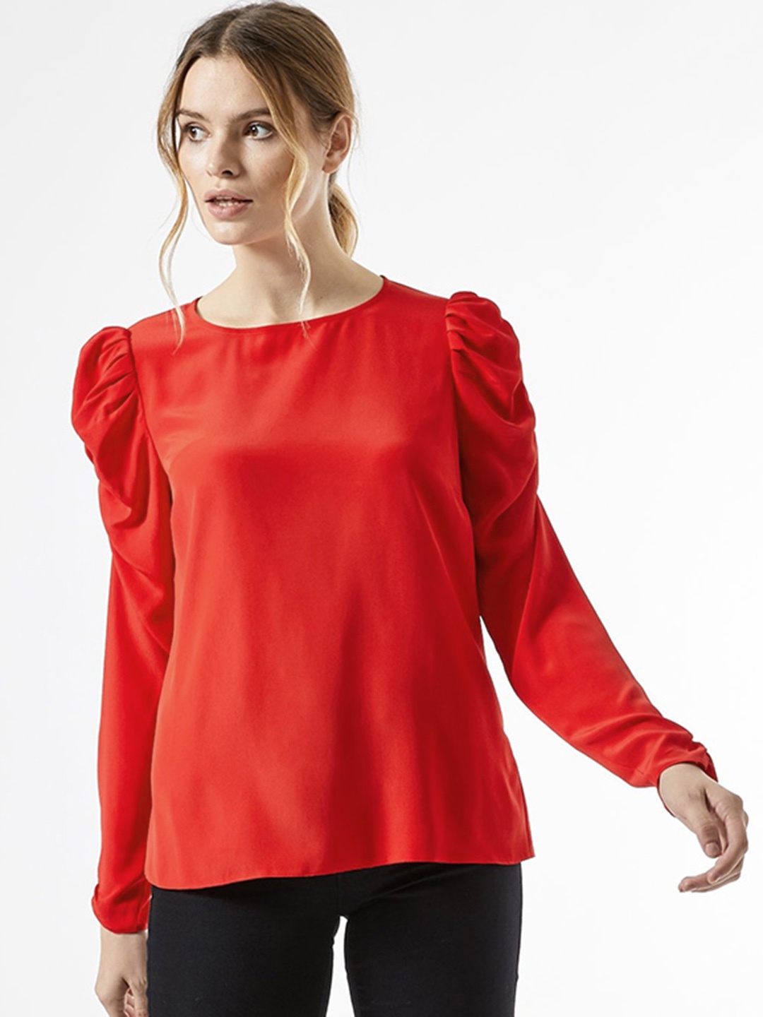 

DOROTHY PERKINS Women Red Solid Top