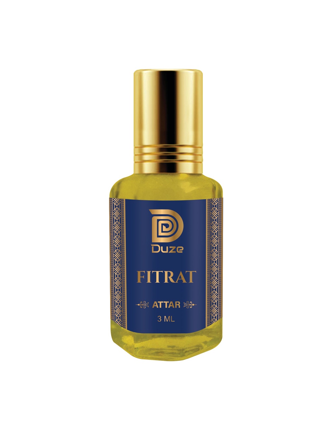 

Duze Natural Sandal Base Alcohol Free Fitrat Perfume Attar - 3 ml, Yellow