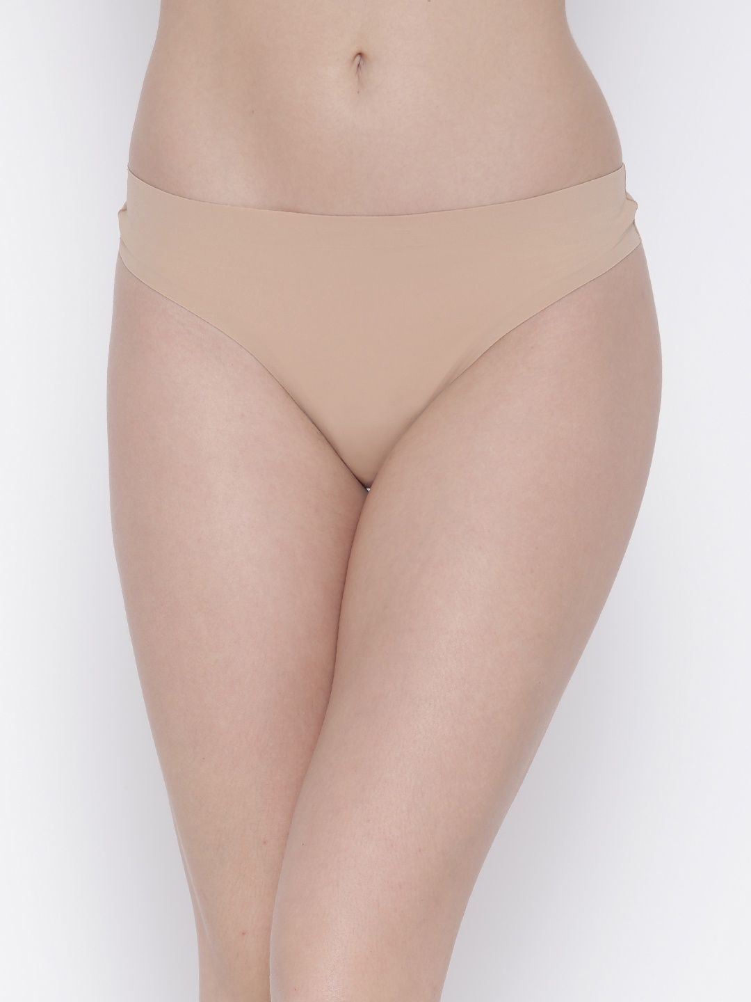 

Amante Women Solid Low Rise Flock Bikini Brief - PAN11407, Nude