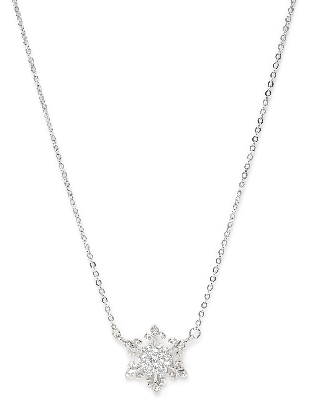 

GIVA 925 Sterling Silver Rhodium Plated Snowflake Necklace