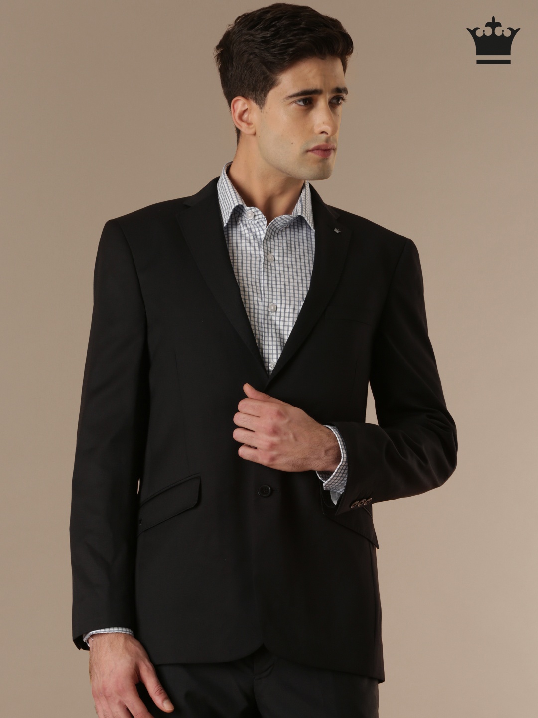 

Louis Philippe Black Regular Fit Single-Breasted Formal Blazer