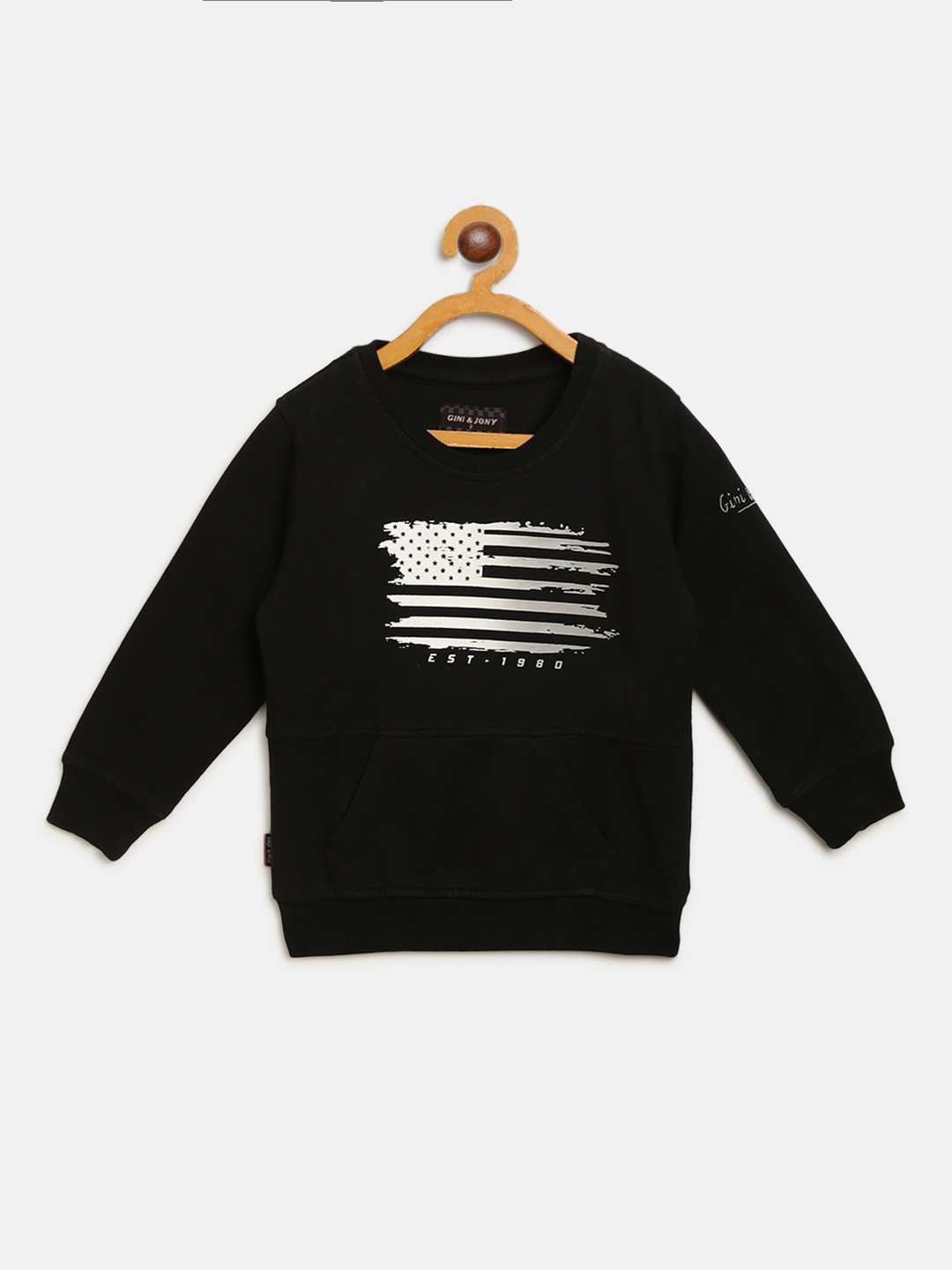 

Gini and Jony Boys Black & White Graphic Print Sweatshirt