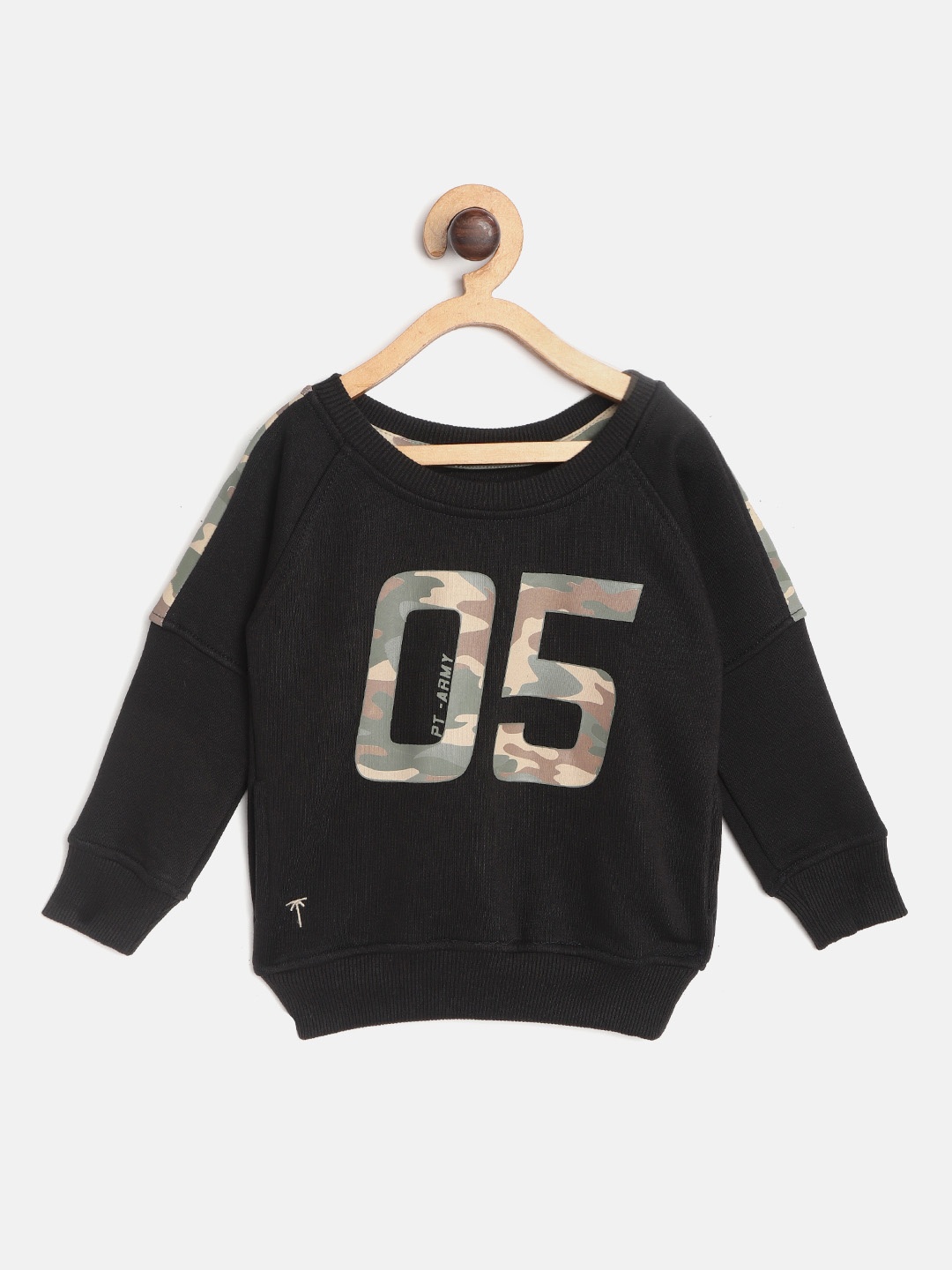 

Palm Tree Boys Black Alphanumeric Printed Sweatshirt