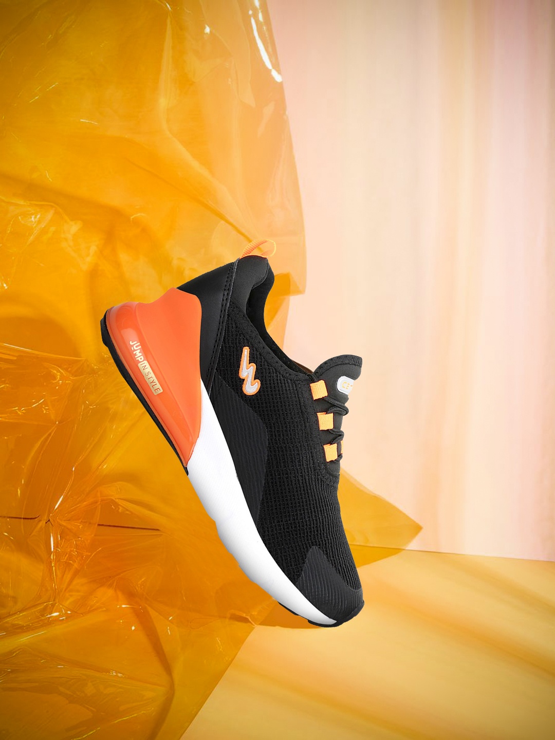 

Campus Kids Black Mesh Running Shoes