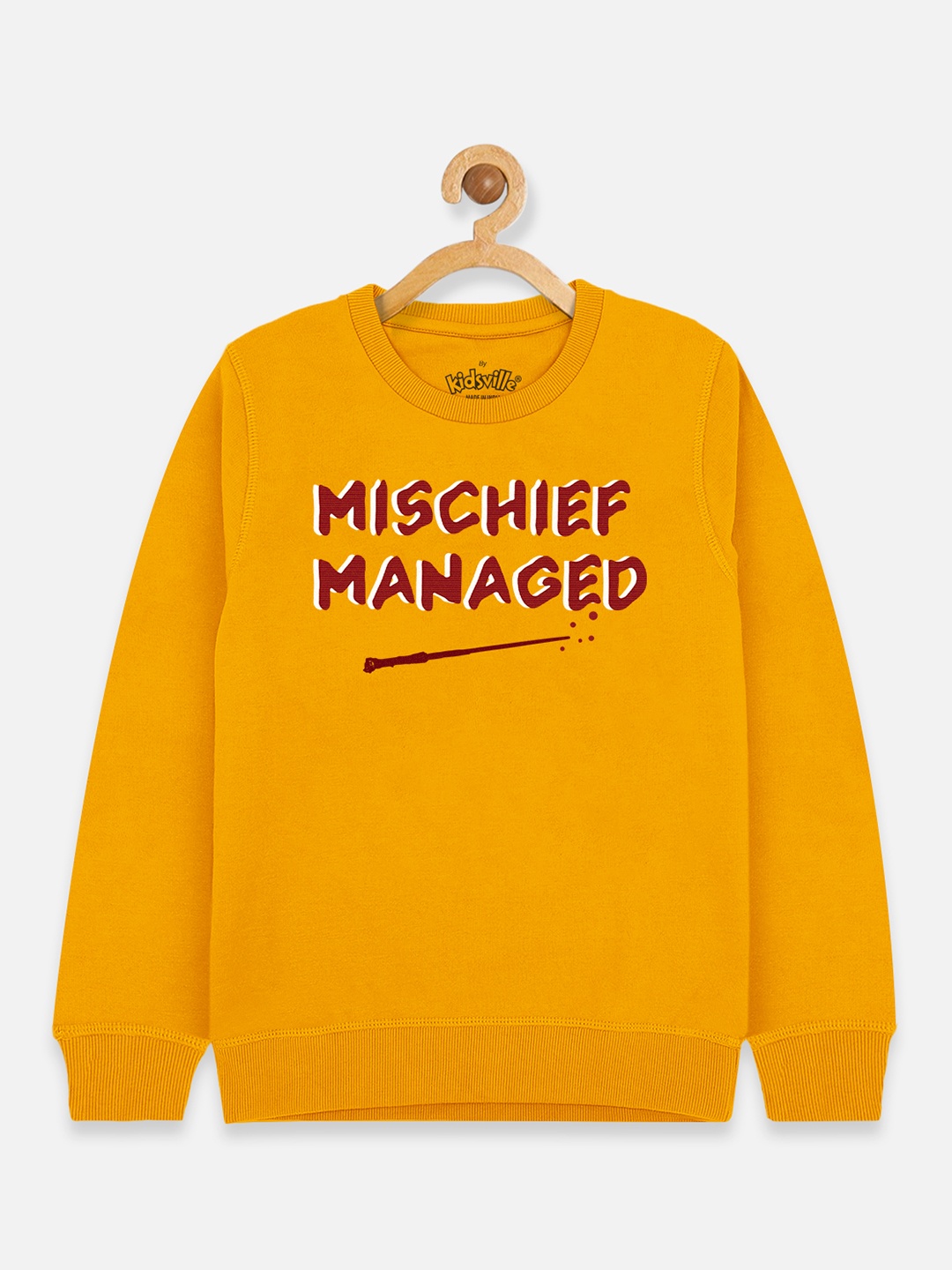 

Kids Ville Harry Potter Printed Yellow Sweatshirt for Boys