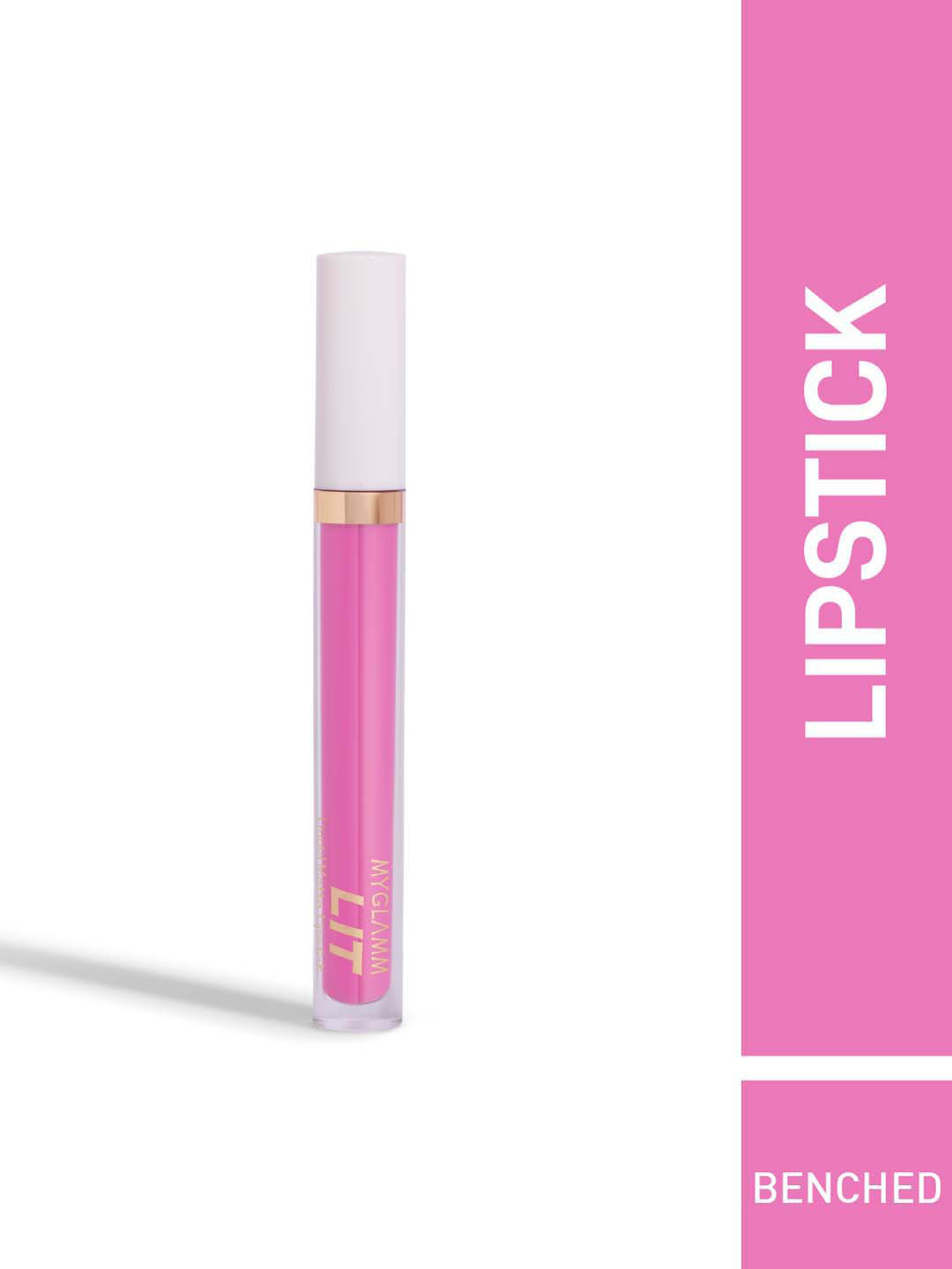 

MyGlamm LIT Liquid Matte Lipstick-Benched-3ml, Purple