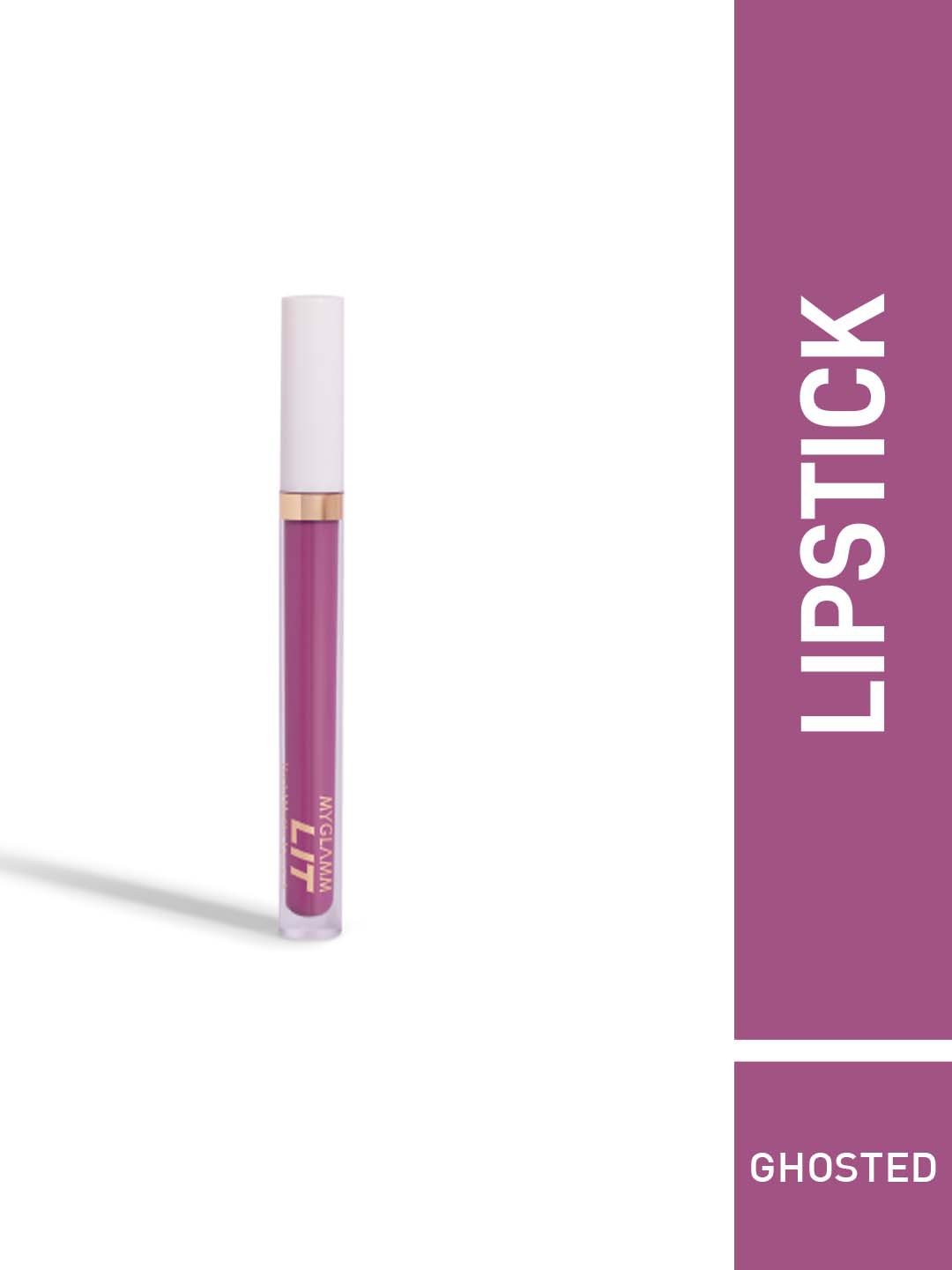 

MyGlamm LIT Liquid Matte Lipstick 3 ml - Ghosted, Purple