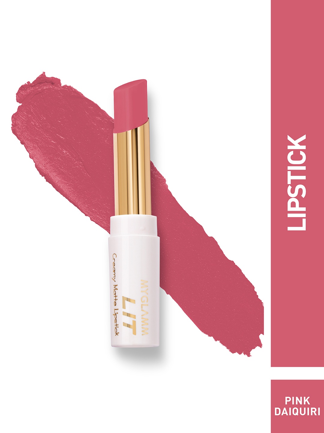 

MyGlamm LIT Creamy Matte Lipstick-Pink Daiquiri-3.7g