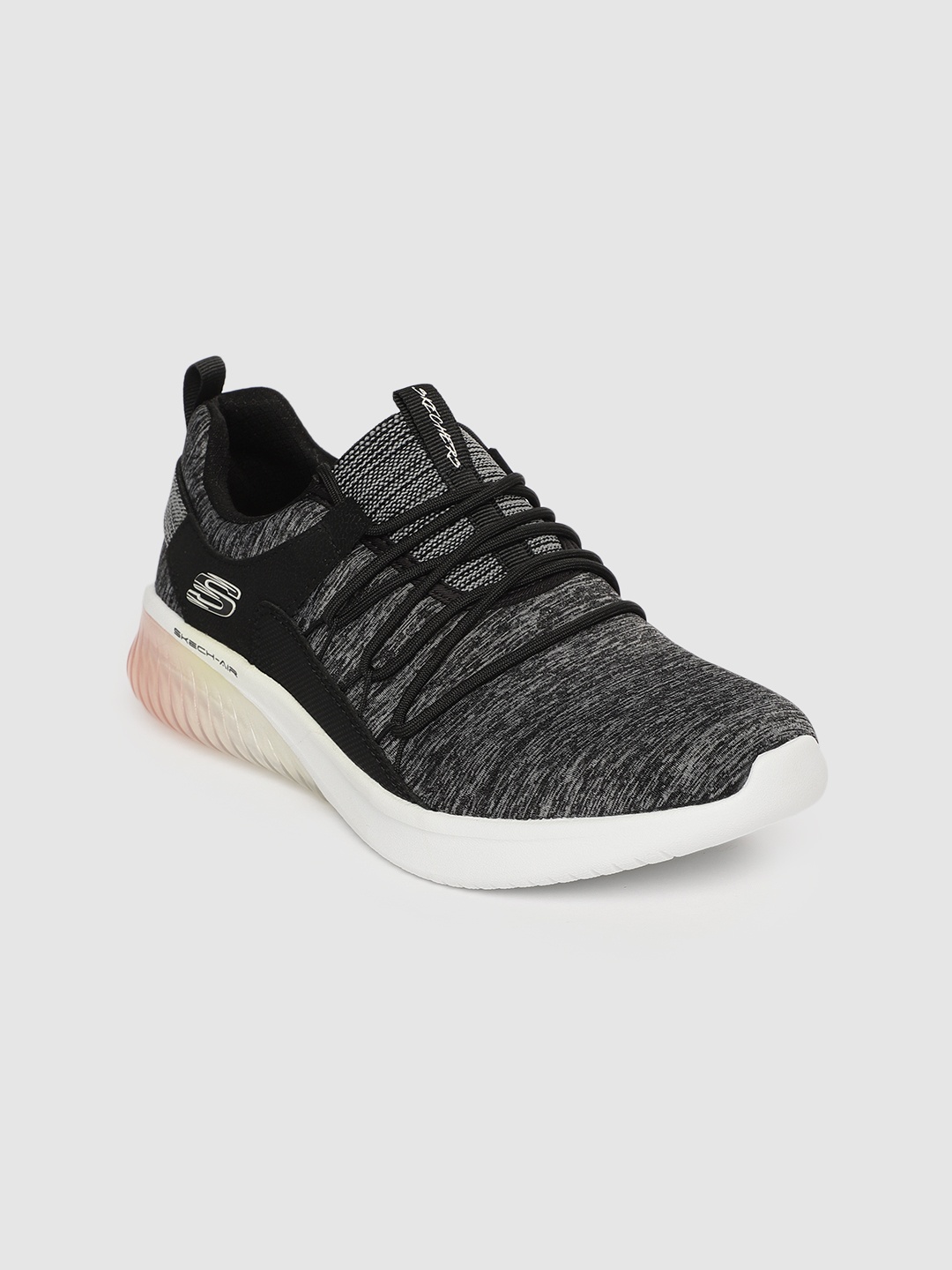 

Skechers Women Charcoal Grey AIR ULTRA FLEX Sneakers