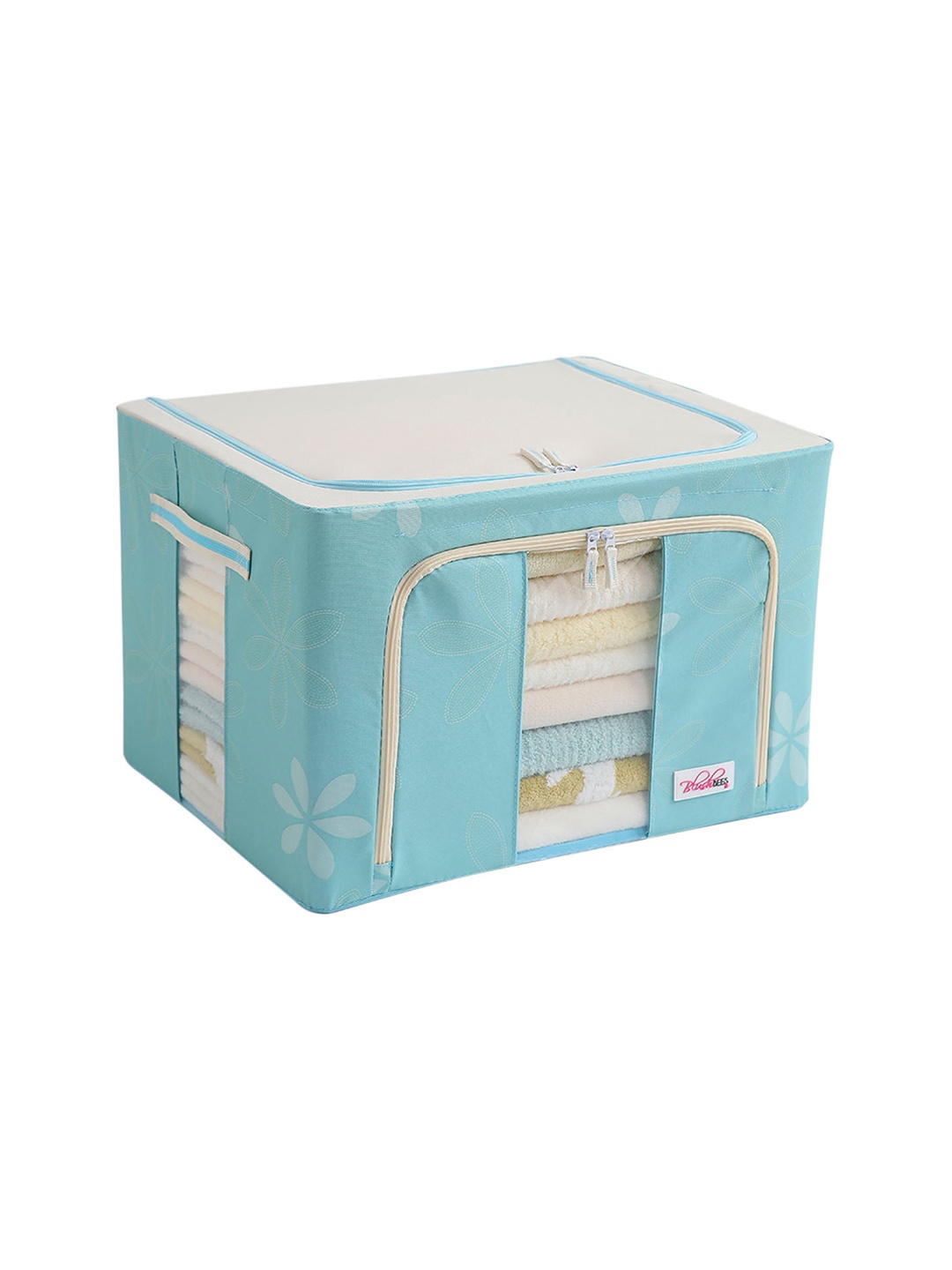 

BlushBees Blue & White Printed Multi-Utility Wardrobe Organiser