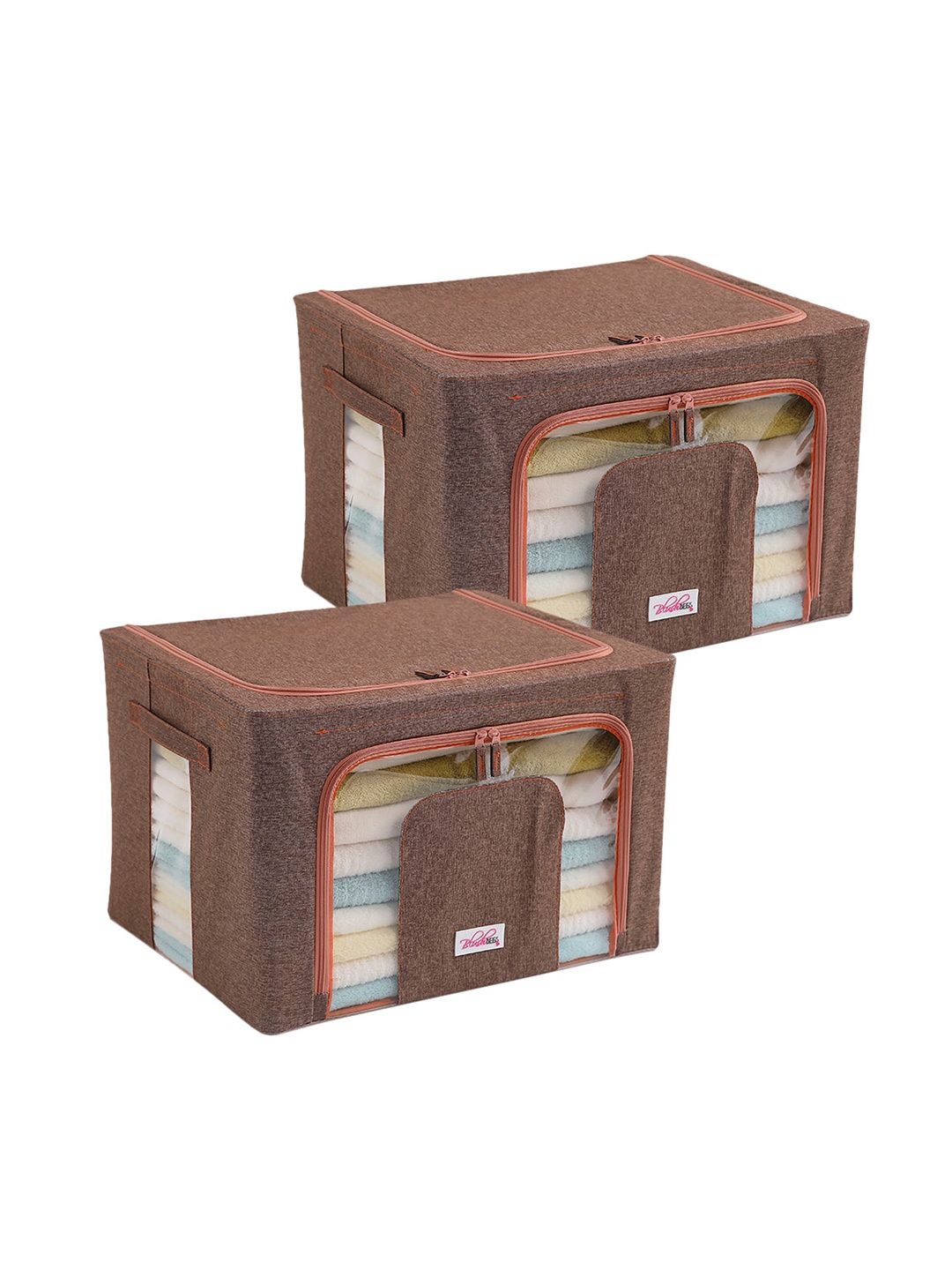 

BlushBees Set of 2 Brown Solid Wardrobe Organizers