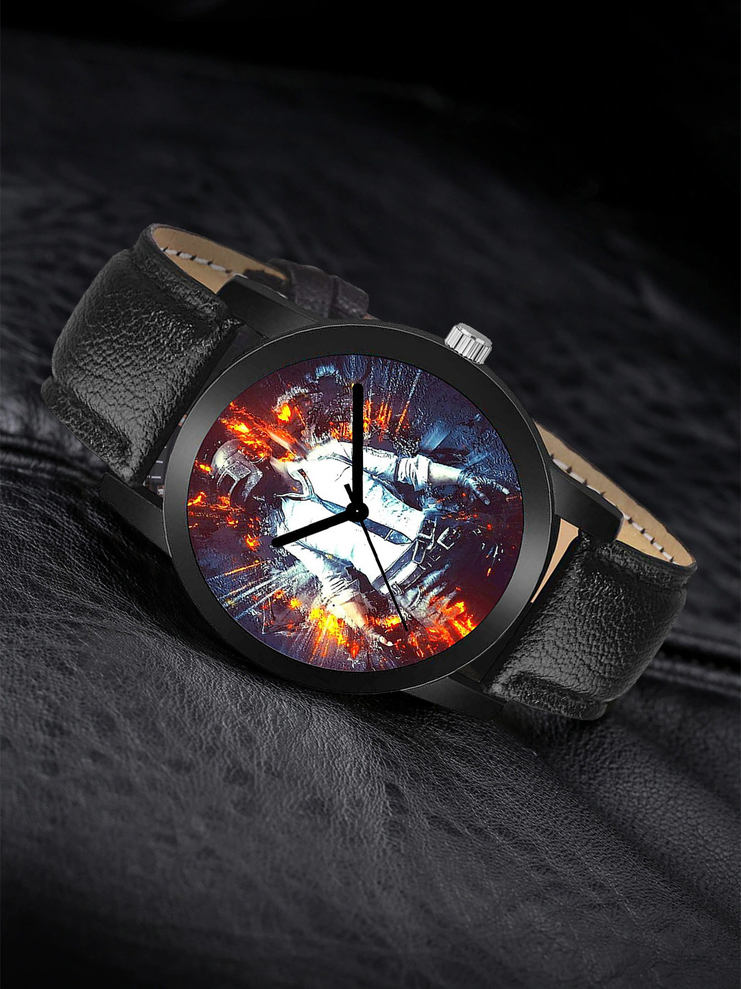 

SWADESI STUFF Boys Black Analogue Watch pbg blast